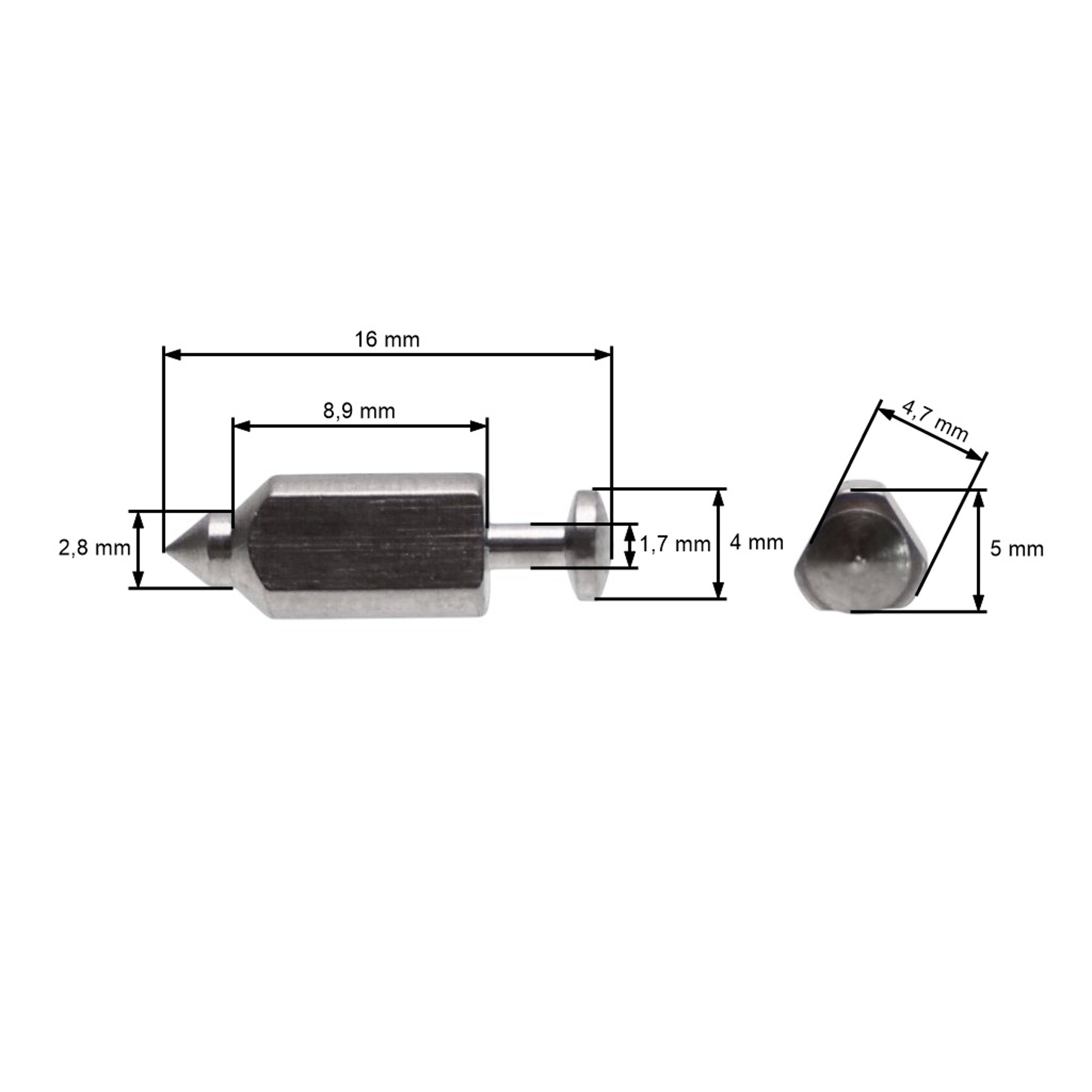 Jehlový ventil karburátoru pro motory Briggs & Stratton (OEM 398188)