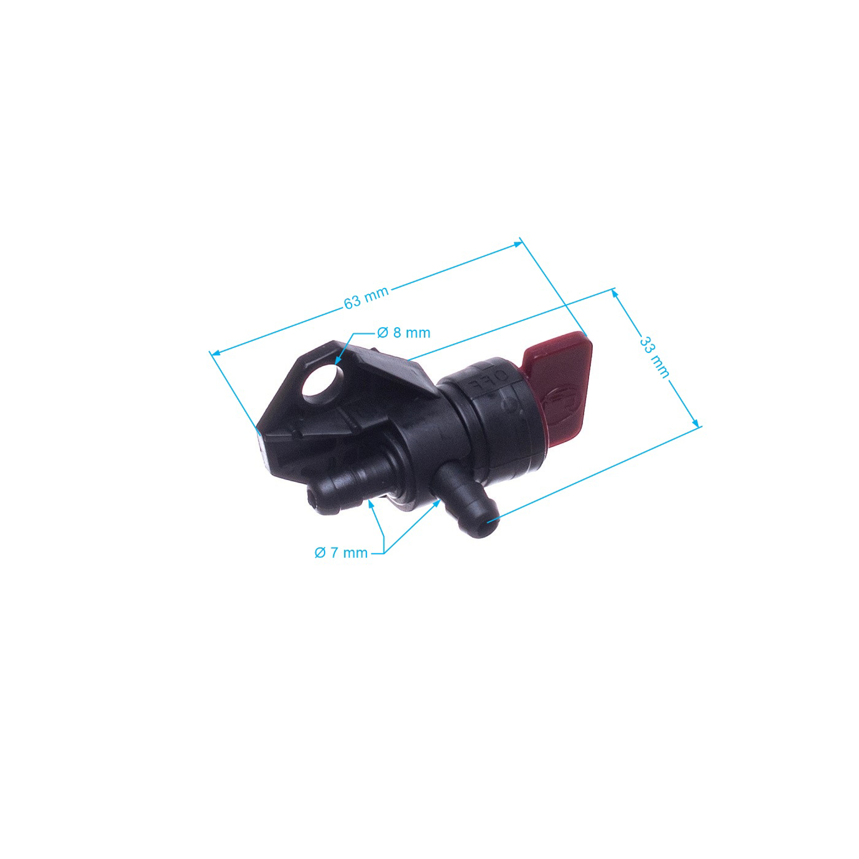 Palivový ventil pro motory Honda GC135 GCV135 GCV160 GCV190 GSV190 GXV50 GXV140 HR215 HRB215 HRB216 (OEM 16950-ZG9-M02 16950-ZG9-M03)