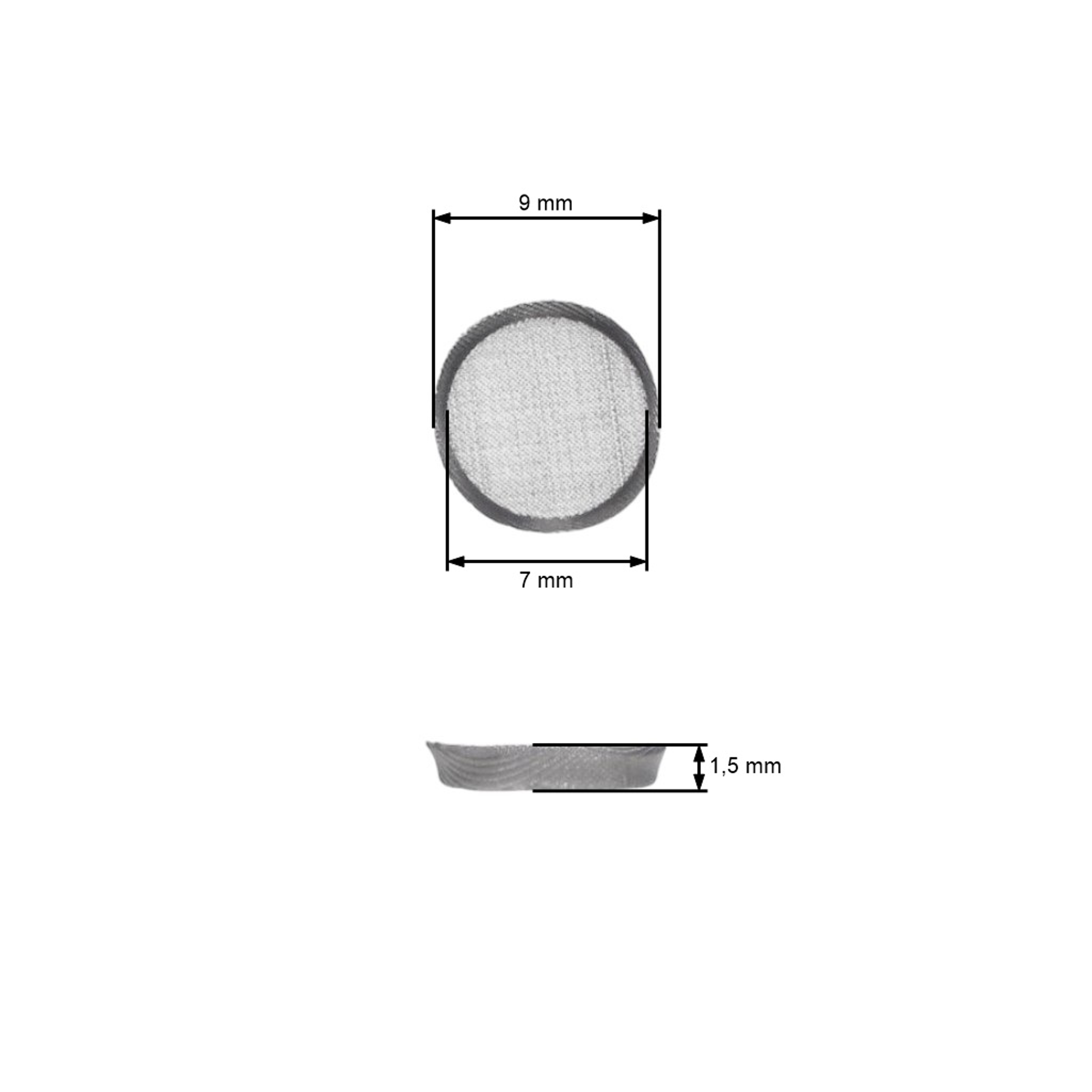 Sada 10 filtrů 9 mm pro karburátory Walbro Husqvarna Oleomac Efco (OEM 140-70-8  501666101 505316731 507666701 3 300 204 33-00240 95 000 139)