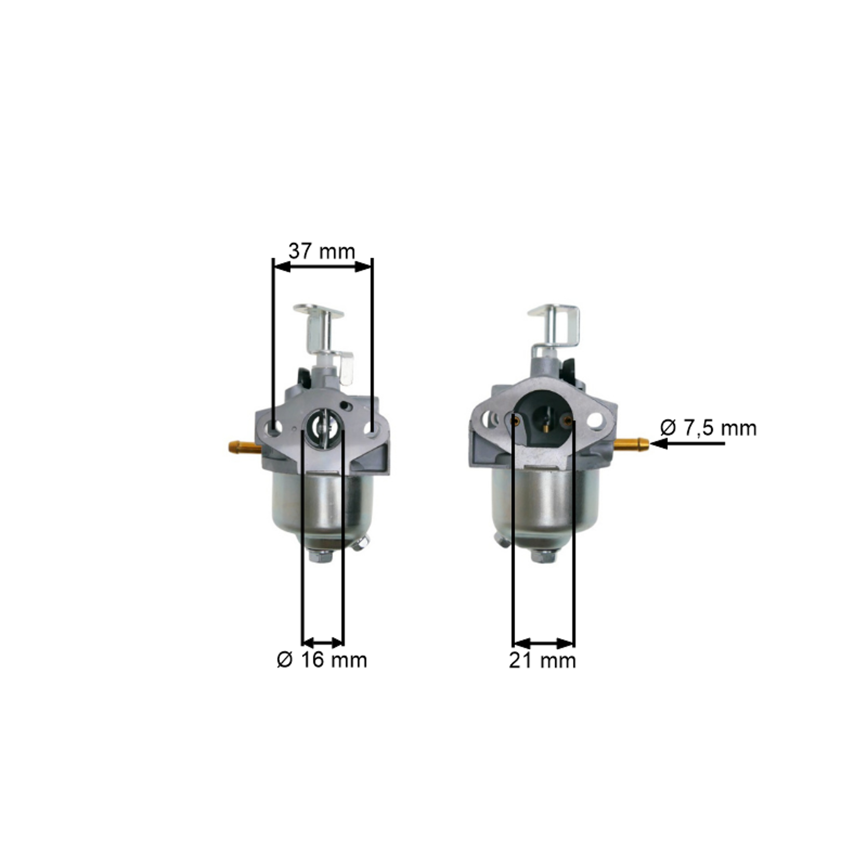 Karburátor pro Čínské motorové sekačky a sekačky z hobbymarketů s obsahem motoru 99 ccm