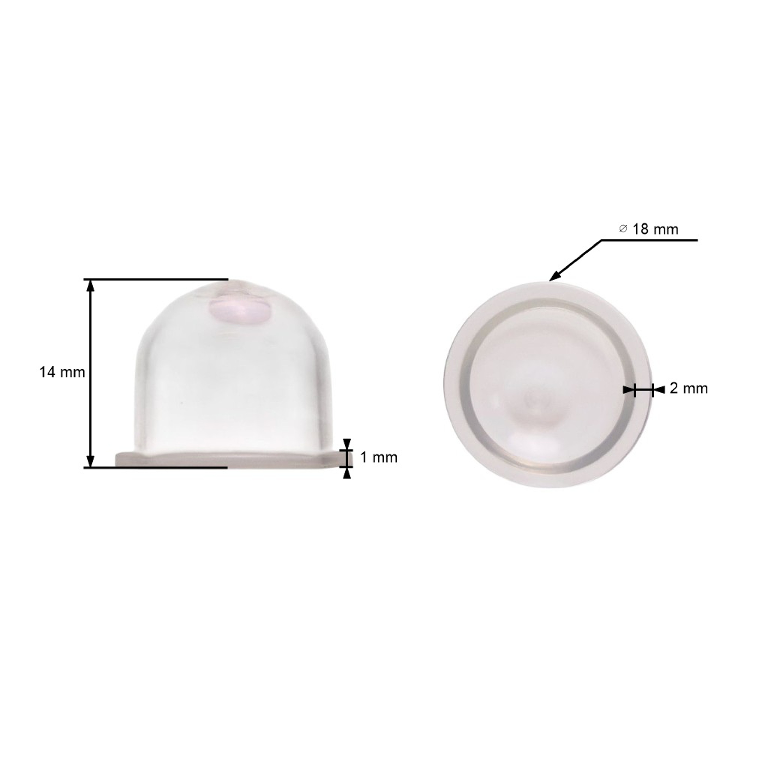 Ruční pumpička typ Walbro rozměr 19 mm x 16 mm (OEM 188-12)