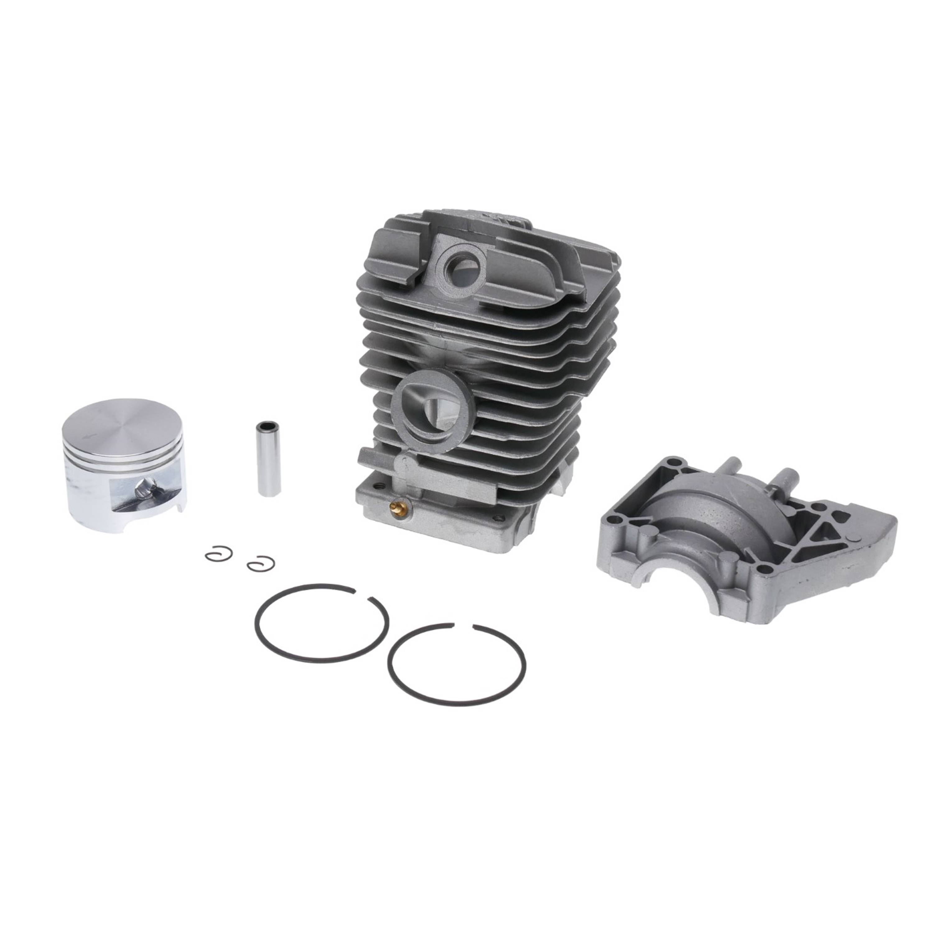 Kompletní válec s pístem a spodním krytem pro motorové pily Stihl 039 MS390 49 mm (OEM 11270201213 11270212500)