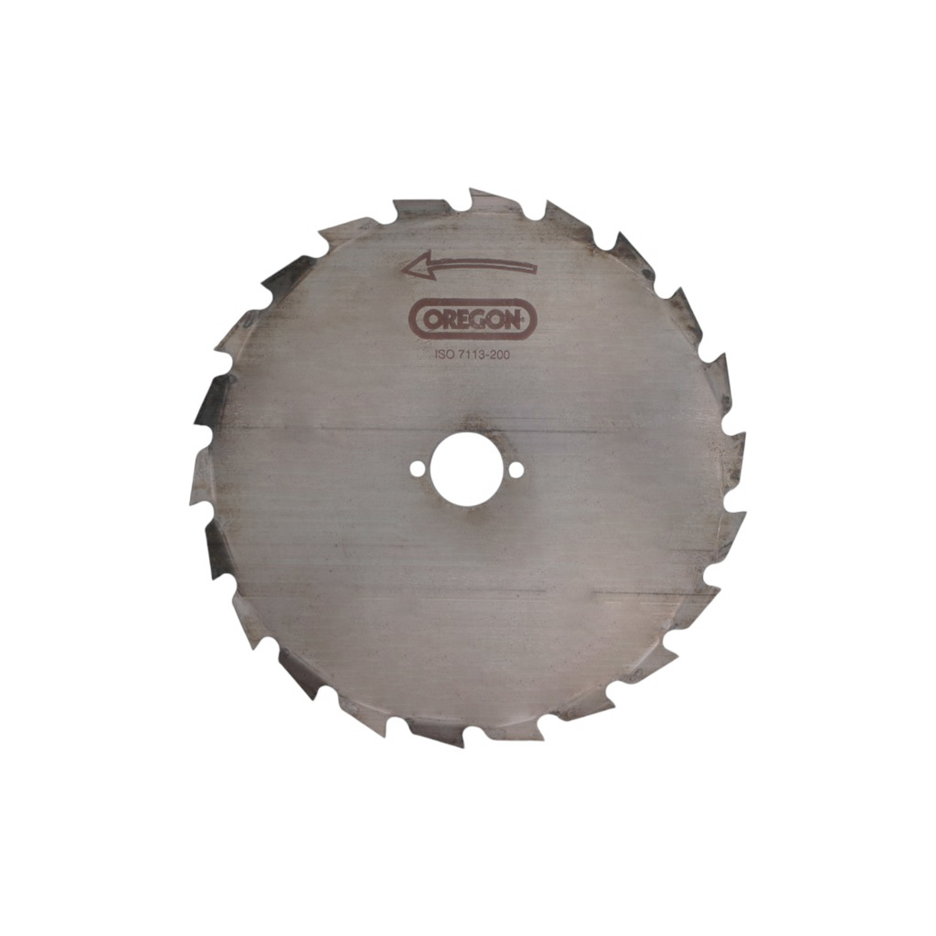 Oregon Maxi ocelový univerzální nůž 22 zubý rozměr 200 mm x 1,5 mm otvor 25,4 mm pro křovinořezy a motorové vyžínače Stihl Husqvarna Partner Jonsered Oleomac Dolmar Makita Honda