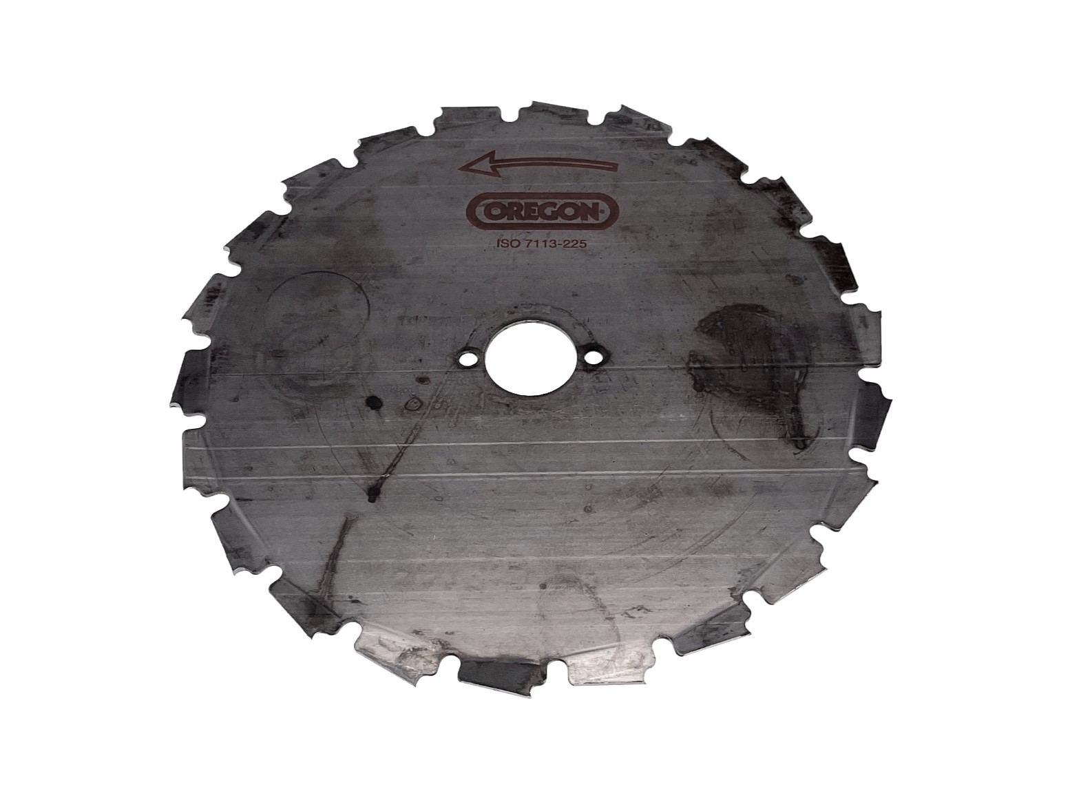 Oregon ocelový univerzální nůž EIA 22 zubý 200 mm x 1,5 mm otvor 25,4 mm pro křovinořezy a motorové vyžínače Stihl Husqvarna Partner Jonsered Oleomac Dolmar Makita Honda