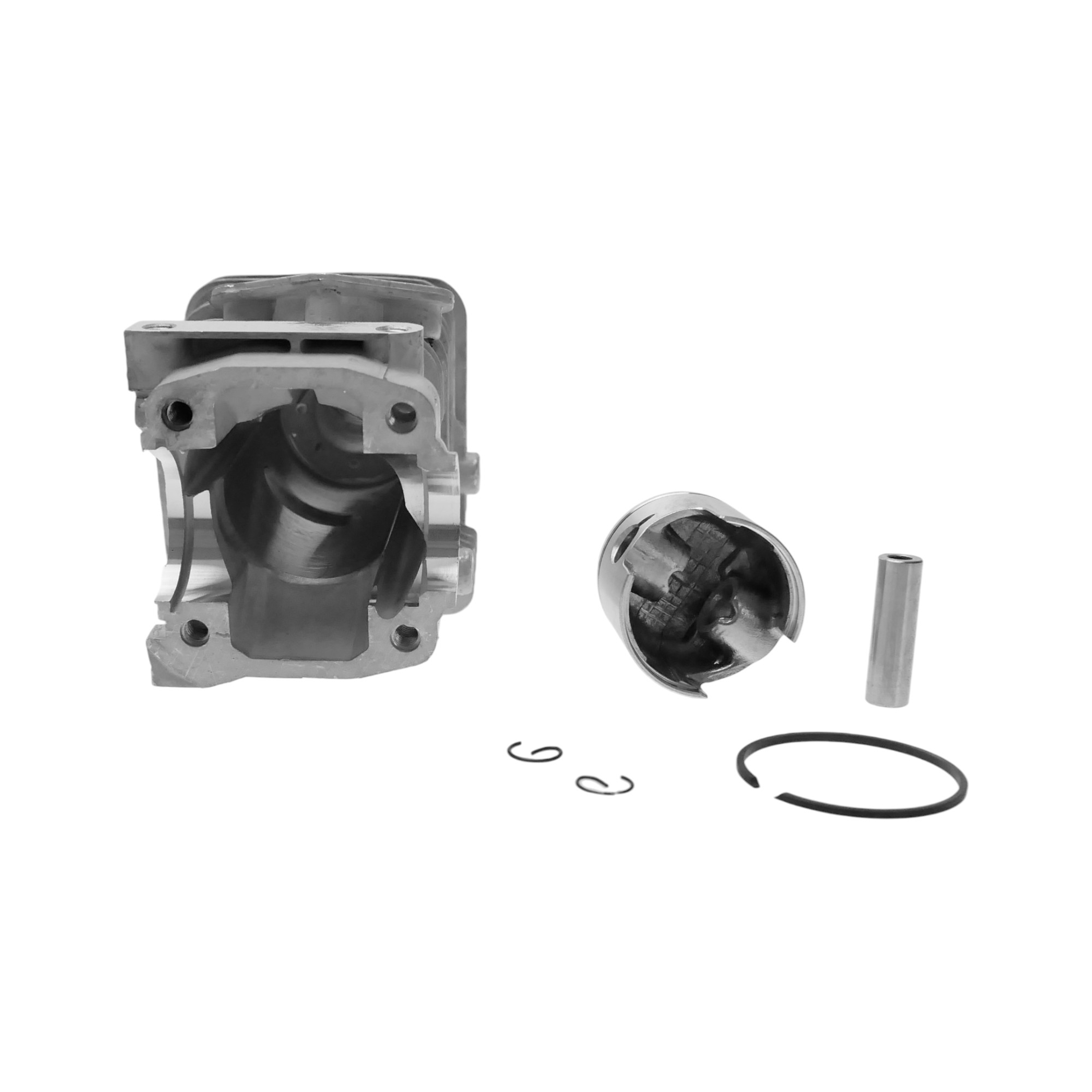 Kompletní válec s pístem pro Čínské motorové pily a pily z hobbymarketů model 2500 34 mm