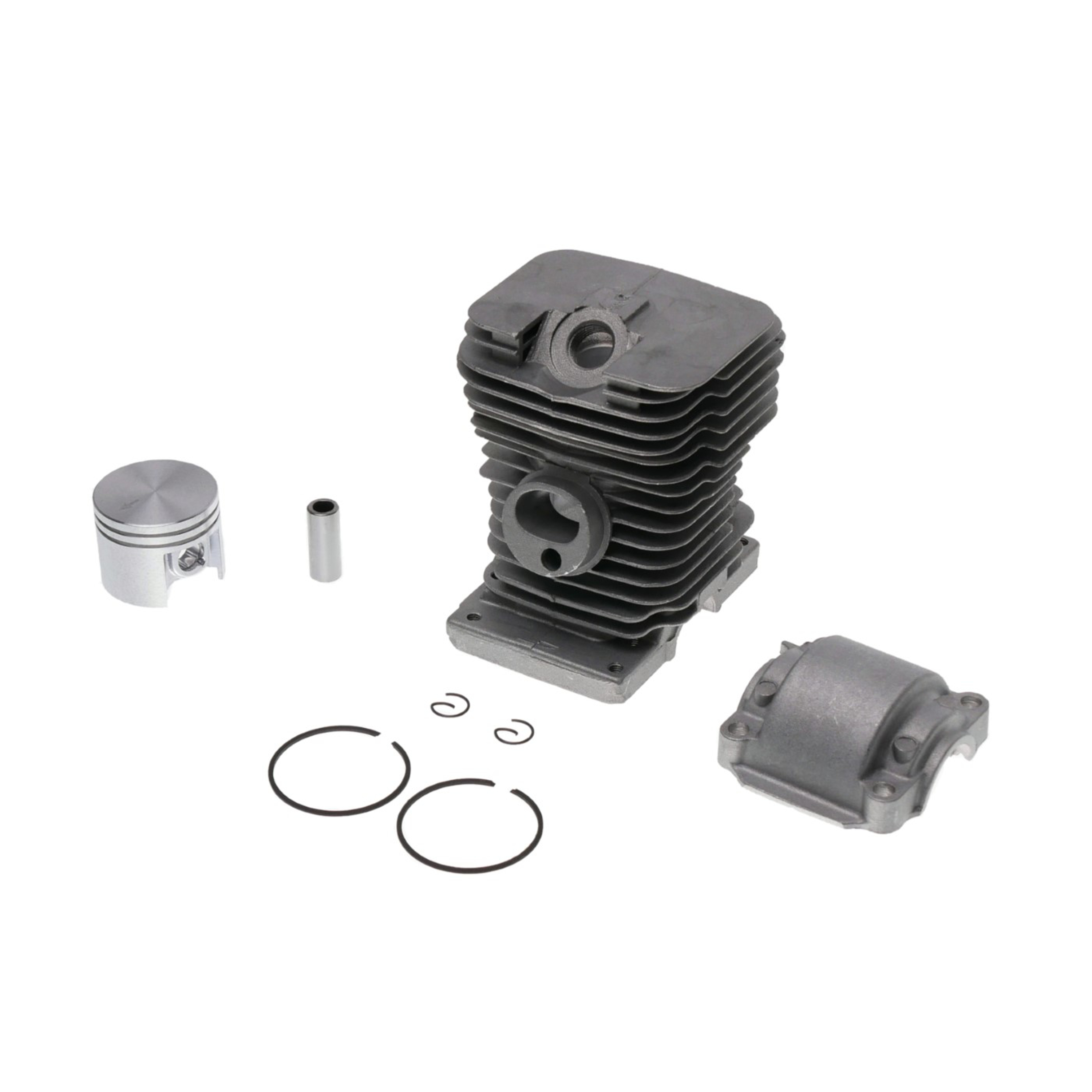 Kompletní válec s pístem a spodním krytem pro motorové pily Stihl 018 MS180 38 mm čep 10 mm (OEM 11300201208 11300201205 11300212504)