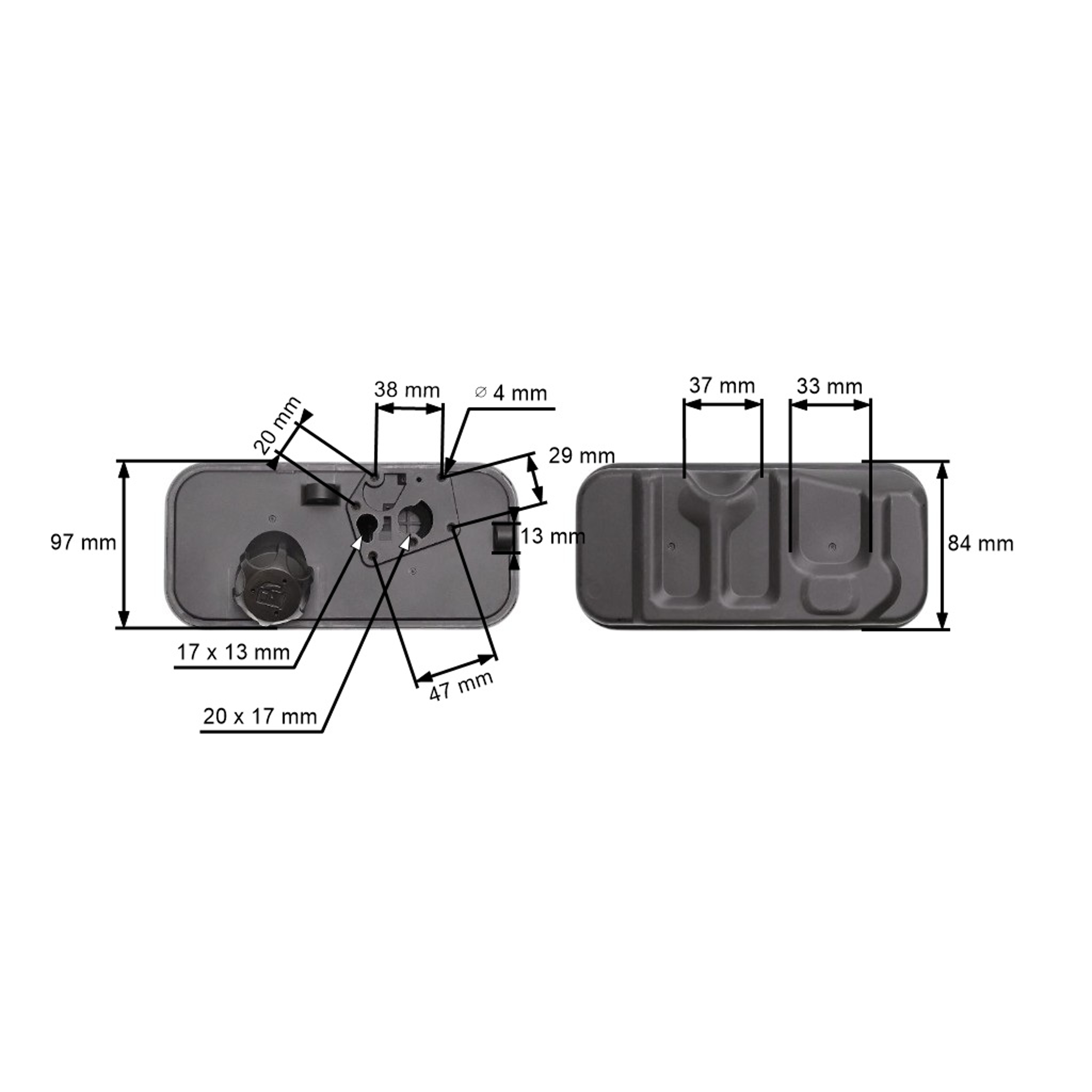 Palivová nádrž pro motory Briggs & Stratton (OEM 494406)