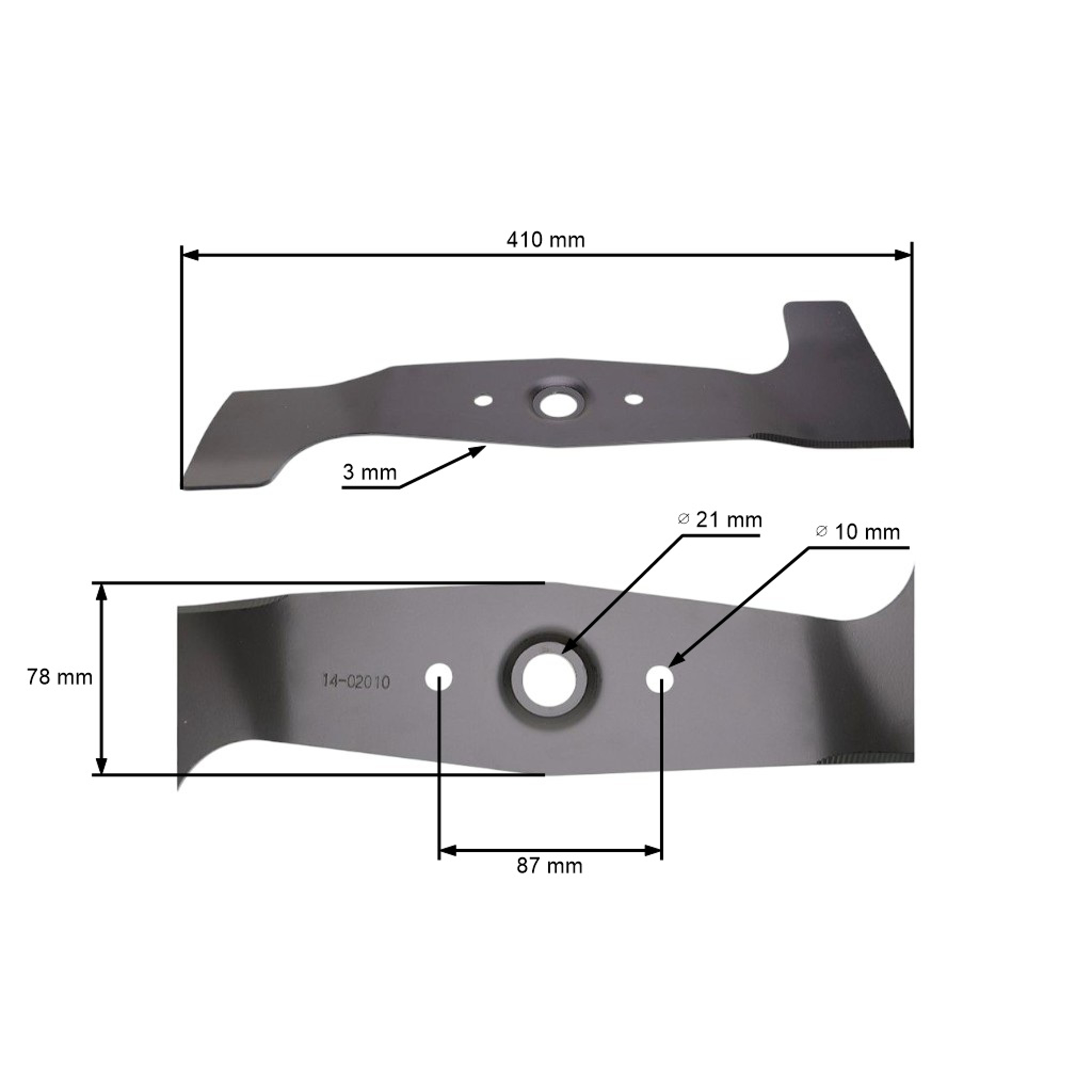 Žací nůž 41 cm (16") pro motorové sekačky Honda HRG 415 415C HRG 415PD HRG 415SD (OEM 72511VH3000)