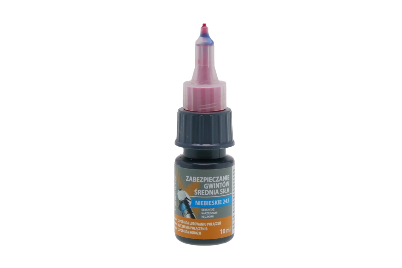  Lepidlo modré na zajištění šroubů střední pevnost TECMAXX 10 ml