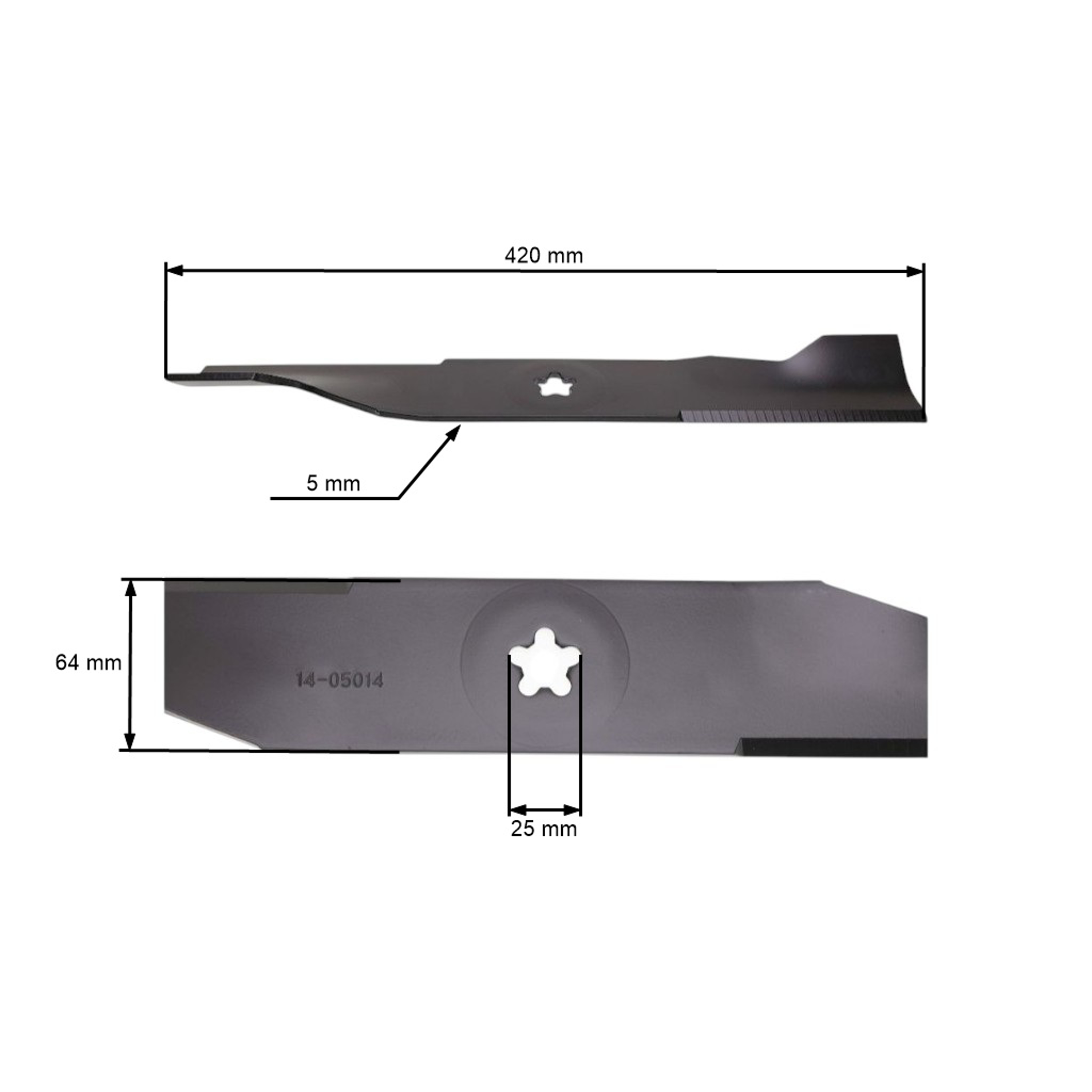 Žací nůž 42 cm (16") pro zahradní traktory Husqvarna Jonsered Partner McCulloch Poulan Jonsered Weedeater (OEM 532180054 532173920 539107519)