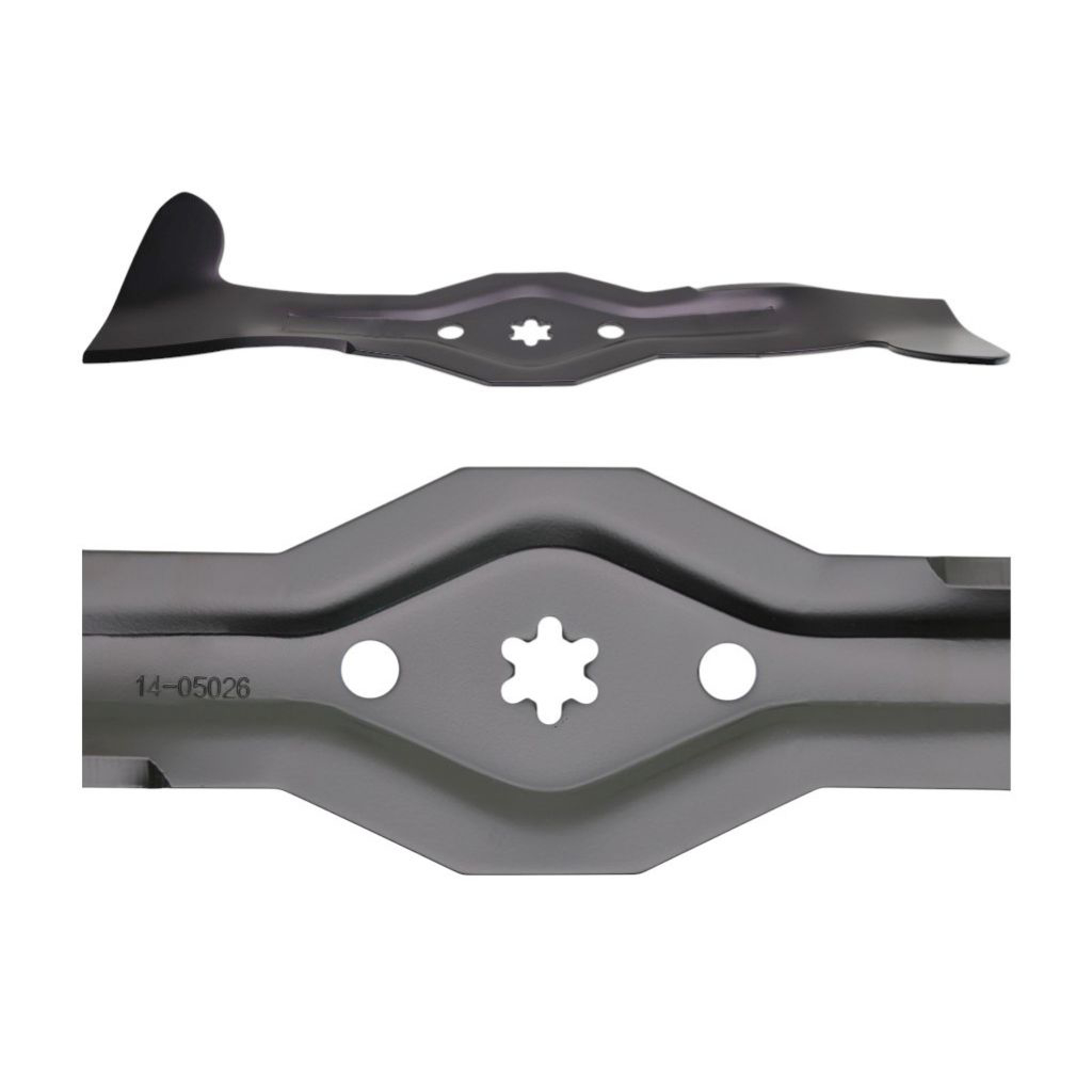 Žací nůž 46,2 cm (18") pravý se sběrem pro zahradní traktory Husqvarna Jonsered Partner McCulloch Poulan Weedeater (OEM 532186386)