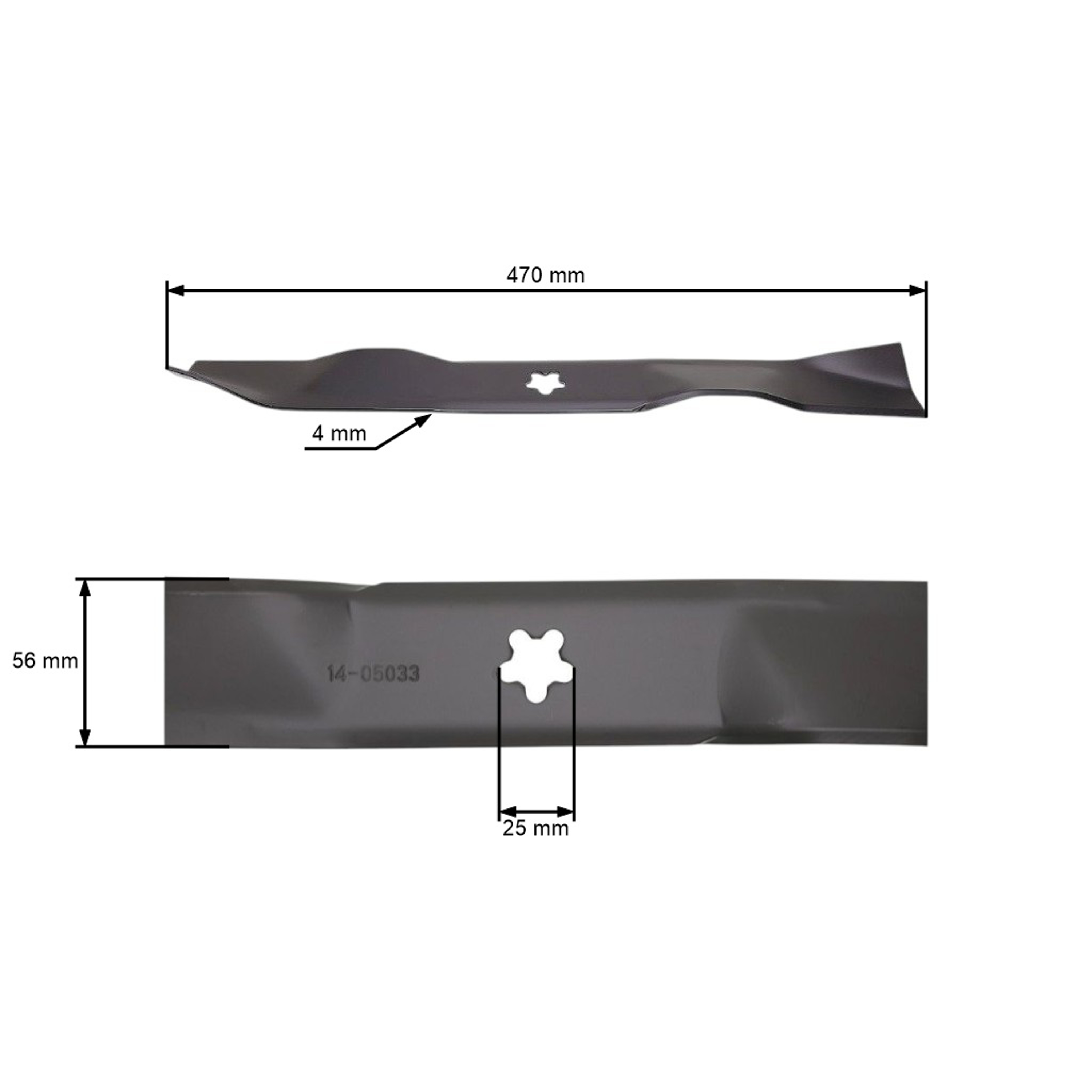 Žací nůž 53 cm (21") pro motorové sekačky Husqvarna Partner McCulloch Poulan Jonsered AYP Craftsman (OEM 532406712 532165833 532175052 539112787)