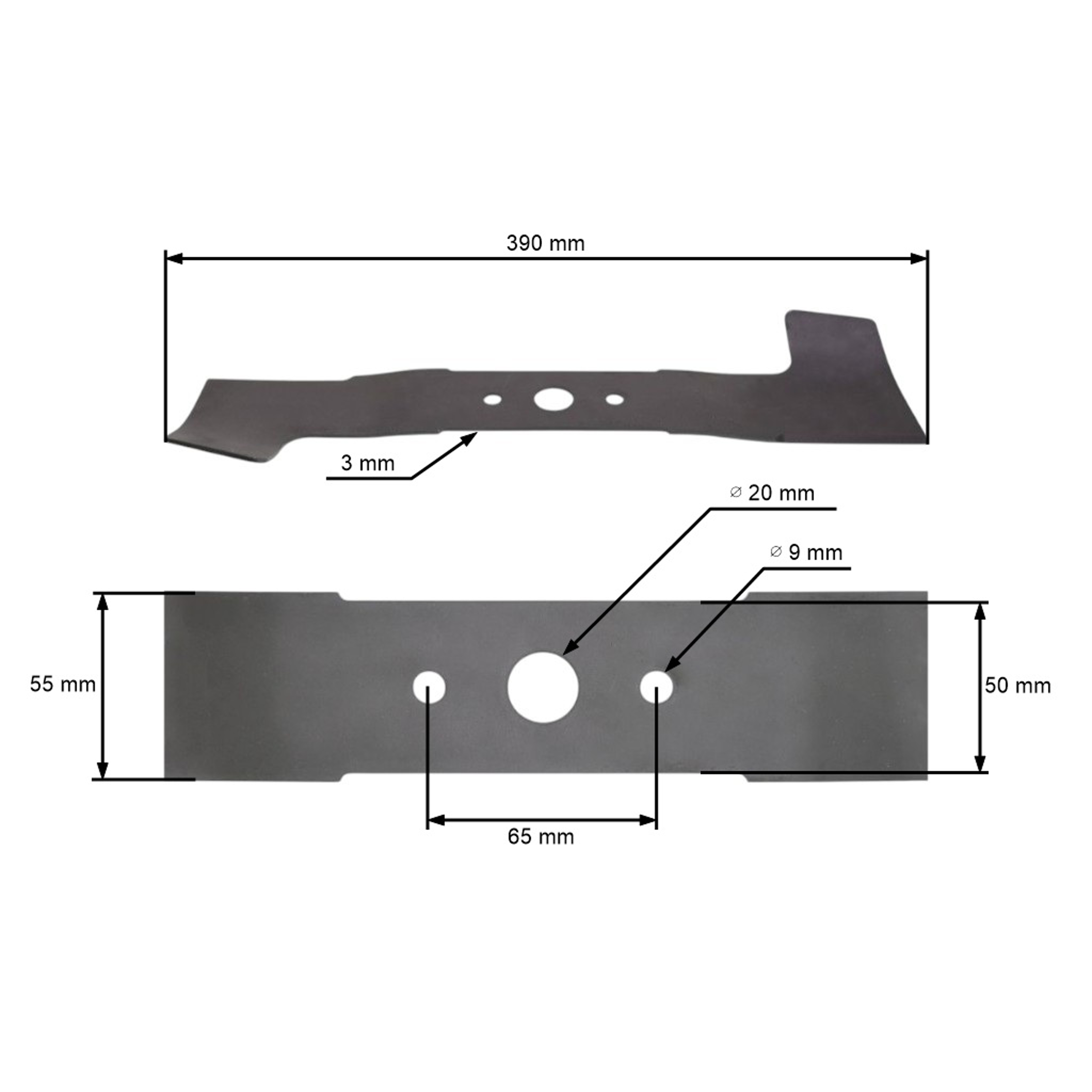 Žací nůž 39 cm (15") se sběrem pro elektrické sekačky AL-KO Alko 40 Confort (OEM 118039 513519 513623 531486)