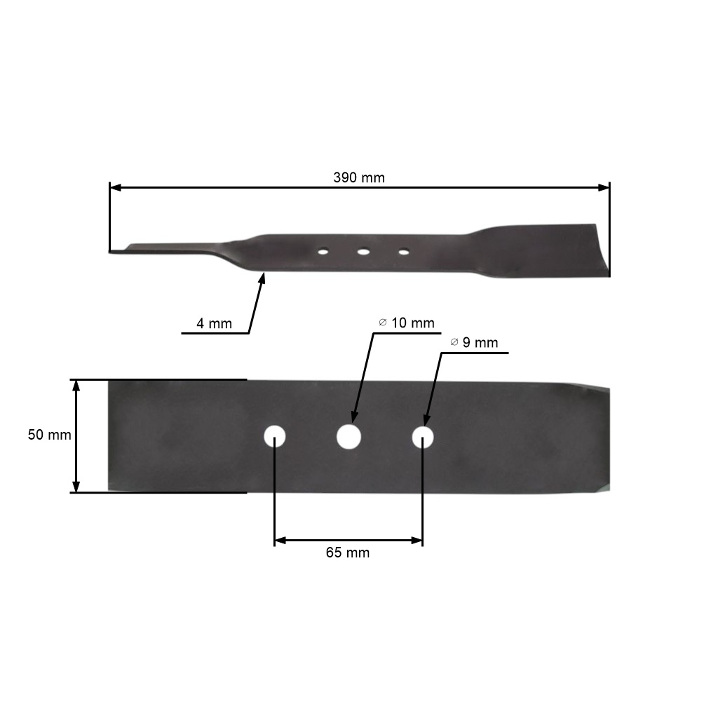 Žací nůž 39 cm (16") pro motorové sekačky Oleo-Mac Efco Spartan (OEM 66.01.0038 66010038 66010038R)