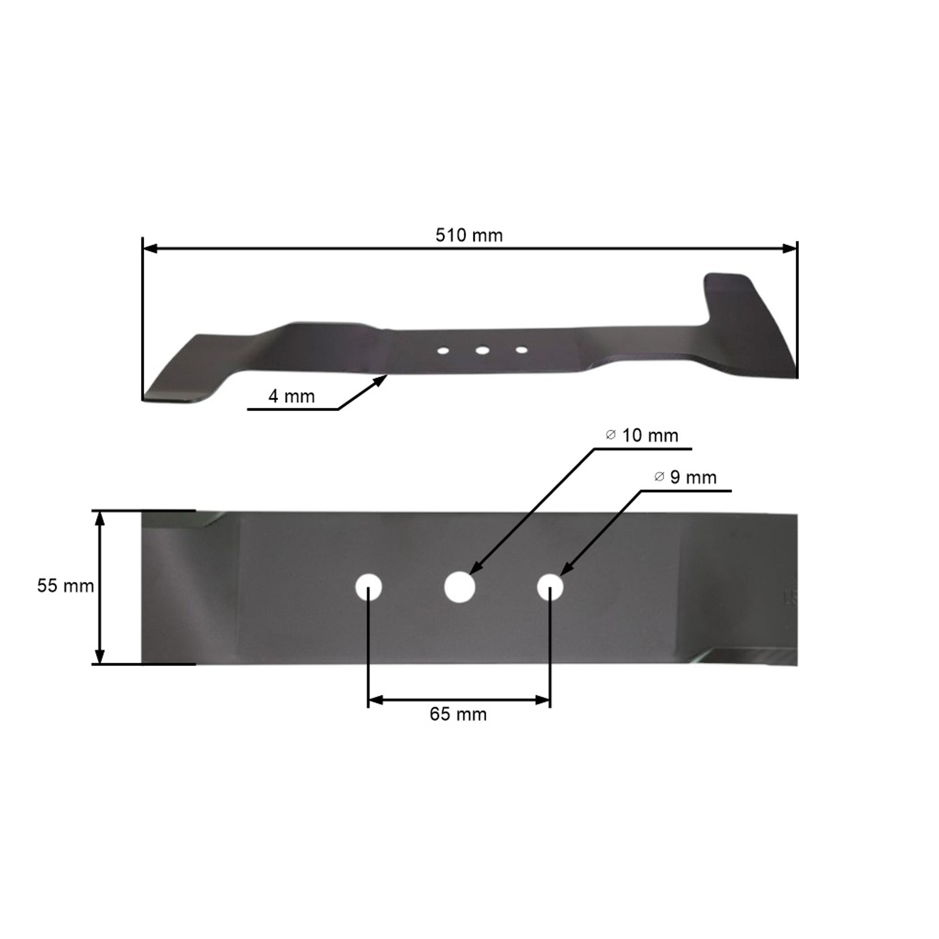 Žací nůž 51 cm (20") pro motorové sekačky Oleo-Mac Oleomac Efco TK GV53 GV53TBX G53 GV53TK (OEM 66070440R)