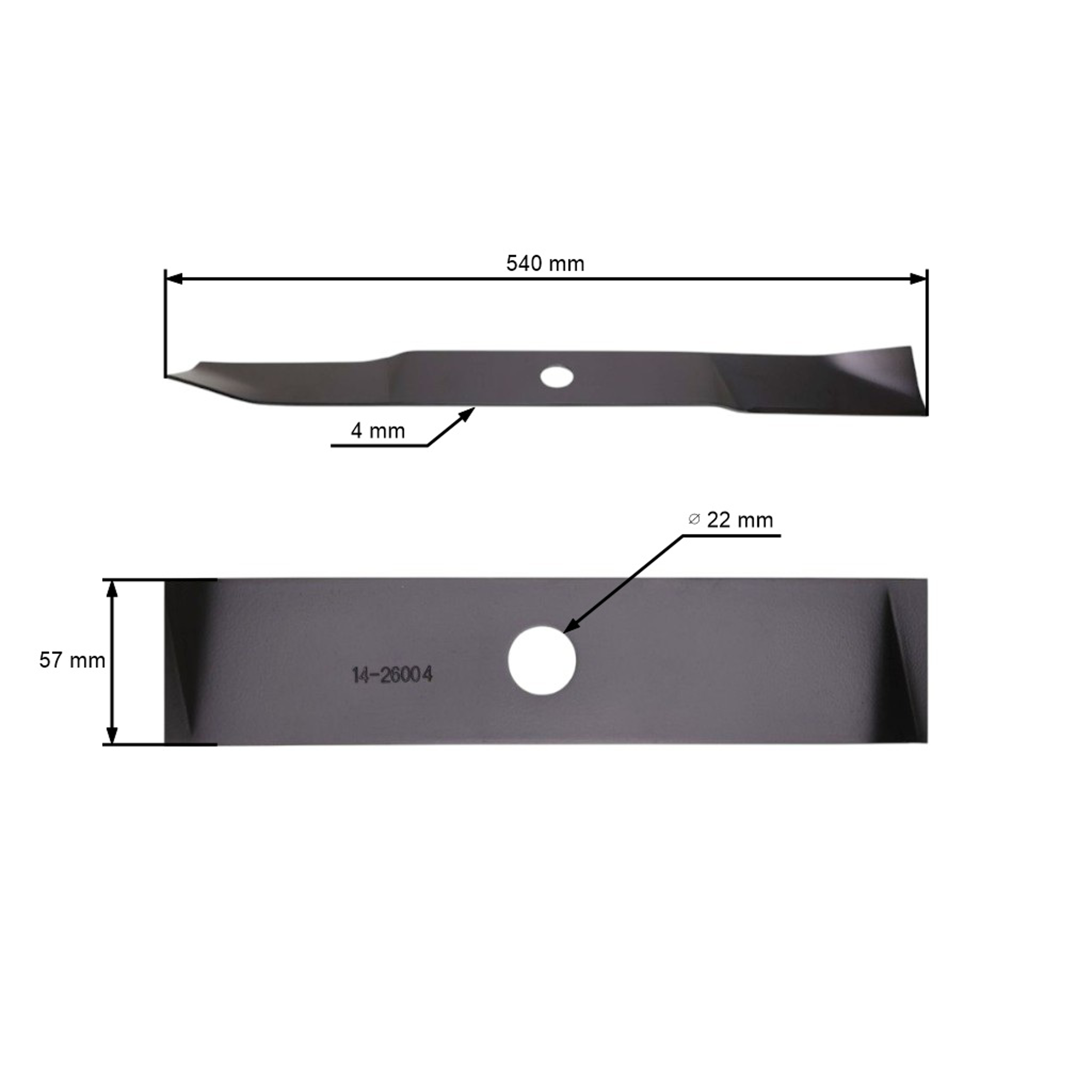 Žací nůž 54 cm (21") pro zahradní traktory Murray (OEM 095101MA 95101 095101E701MA 92418E701)