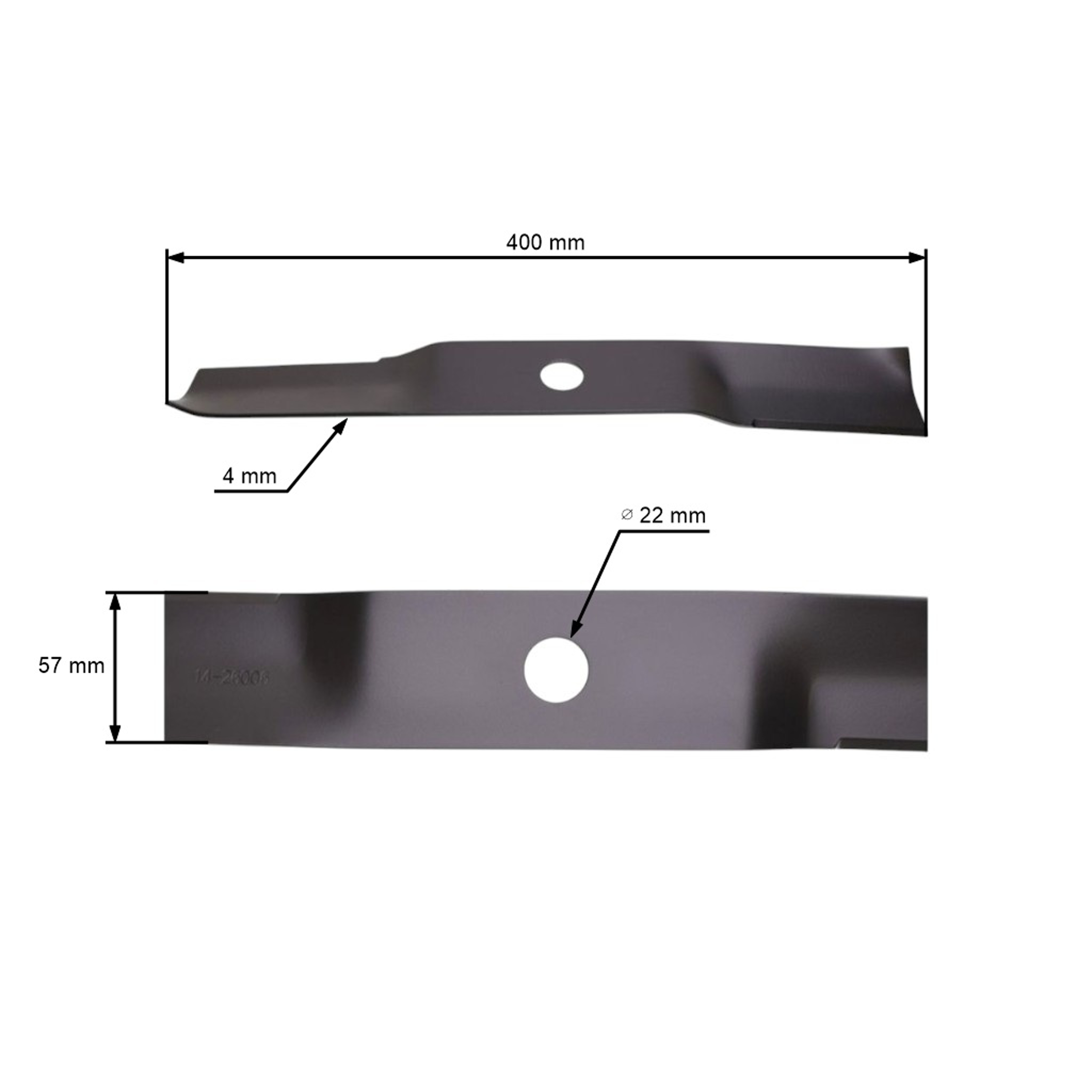 Žací nůž 40 cm (16") pro zahradní traktory Murray (OEM 92117 92117E701 92352E701 092117E701MA)