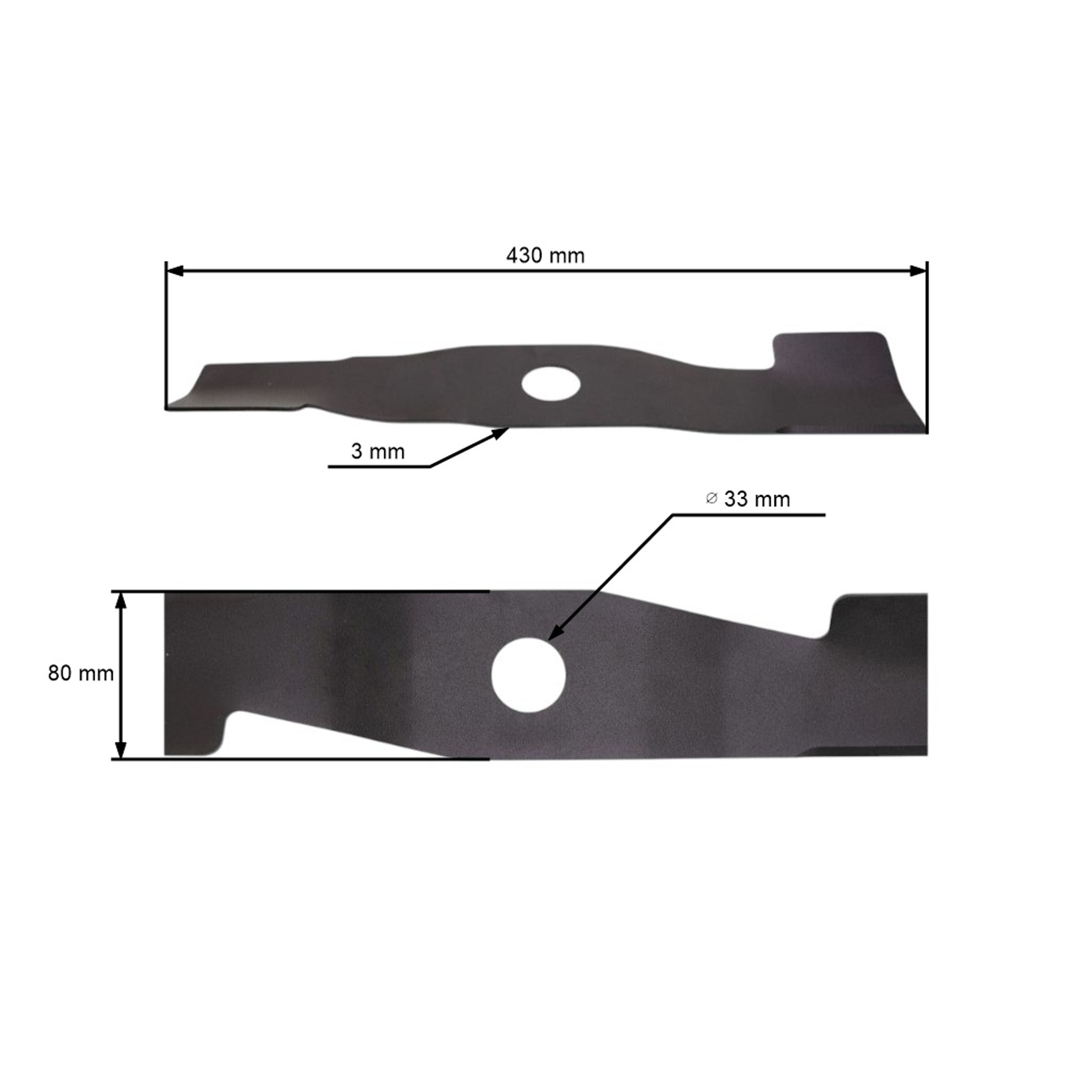 Žací nůž 43 cm (17") se sběrem pro motorové sekačky Sandri Garden Queen Garden (OEM 200550 300550)
