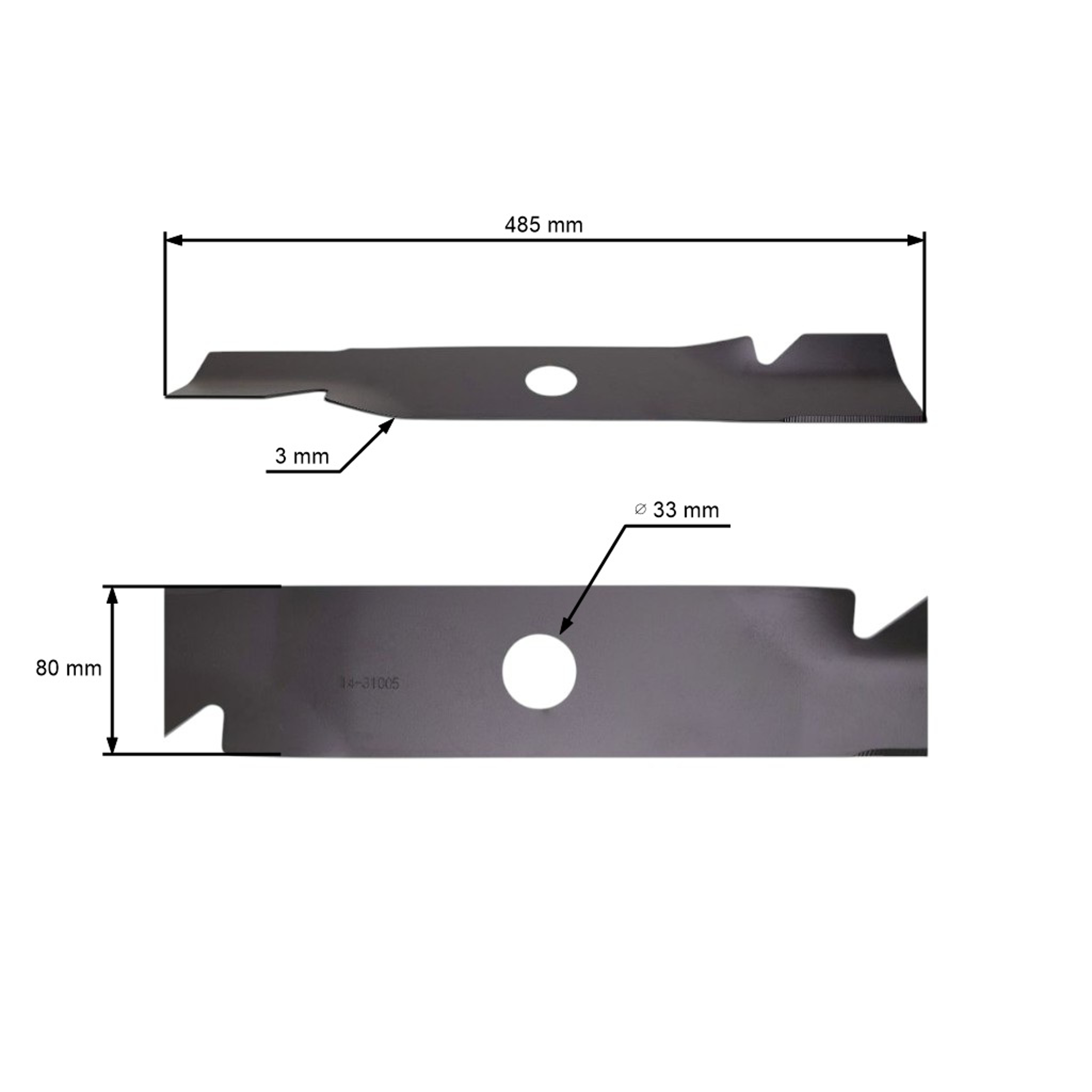 Žací nůž 48,5 cm (19") se sběrem pro motorové sekačky Sandri Garden Queen Garden (OEM 302070 0207 2051810)
