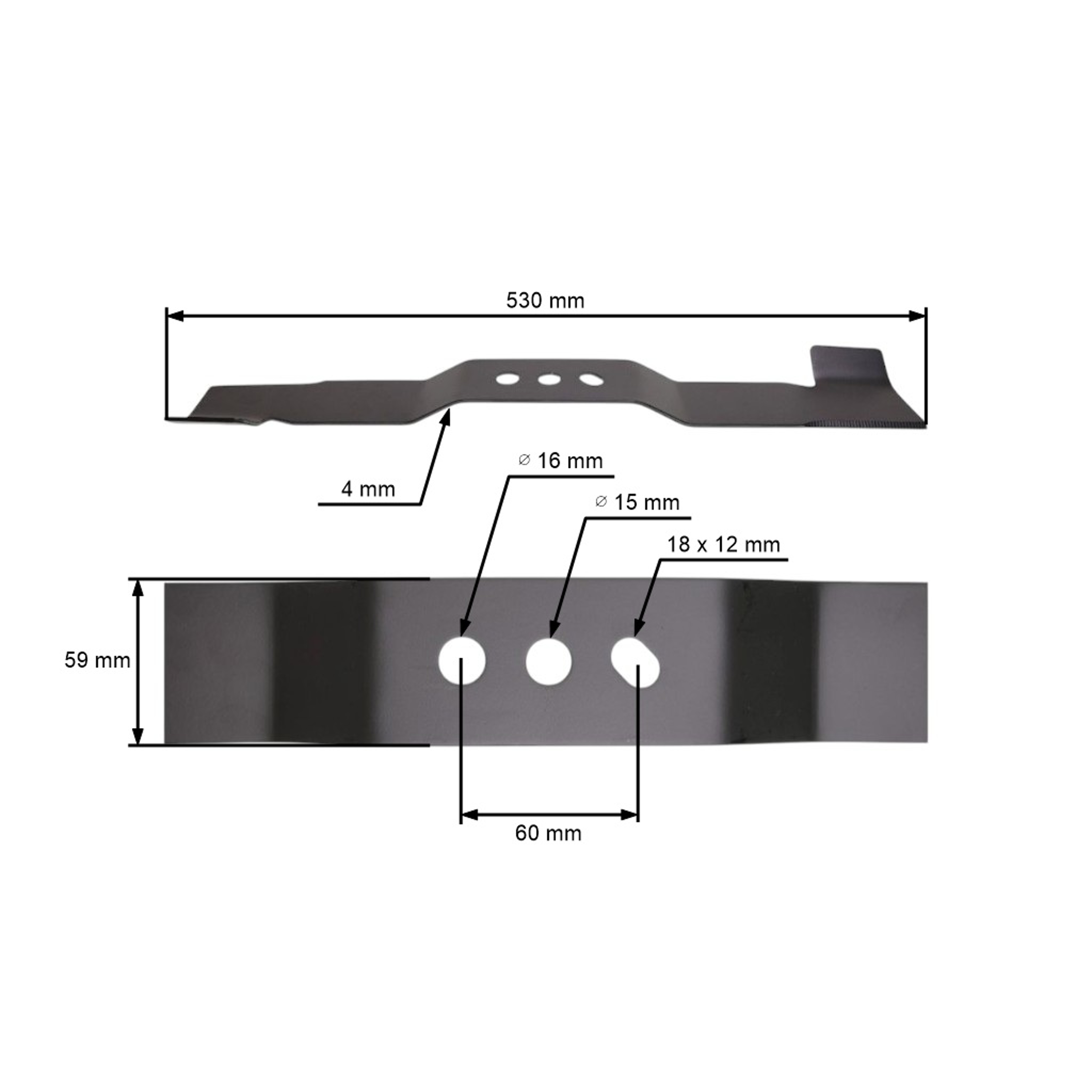 Žací nůž 53 cm (21") se sběrem pro Čínské motorové sekačky a sekačky z hobbymarketů NAC (OEM S530-057)