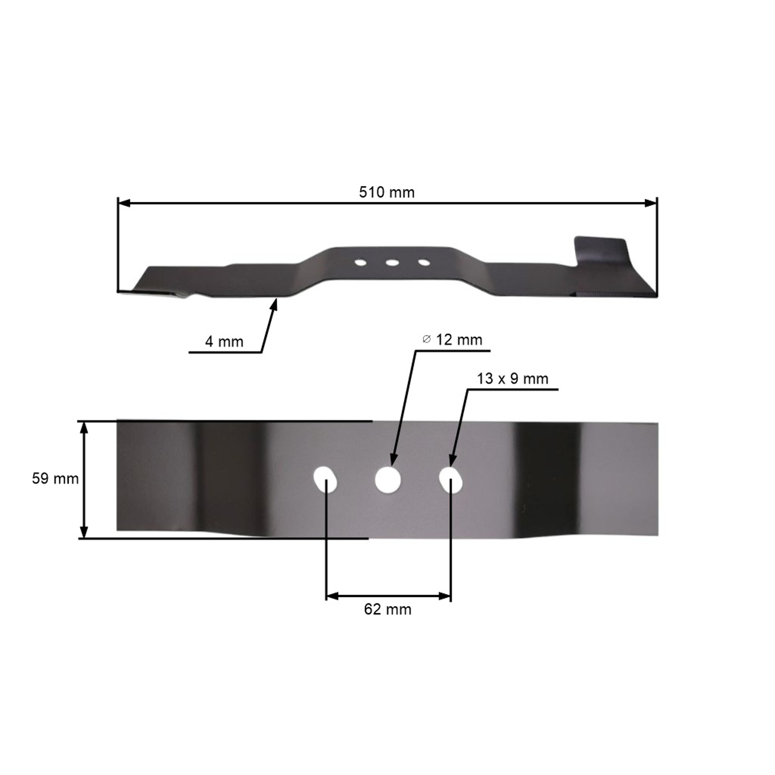 Žací nůž 51 cm (20") se sběrem pro Čínské motorové sekačky a sekačky z hobbymarketů Hortmasz HKS Nac Castorama Hecht Makita Dolmar Castorama (OEM 671001554)