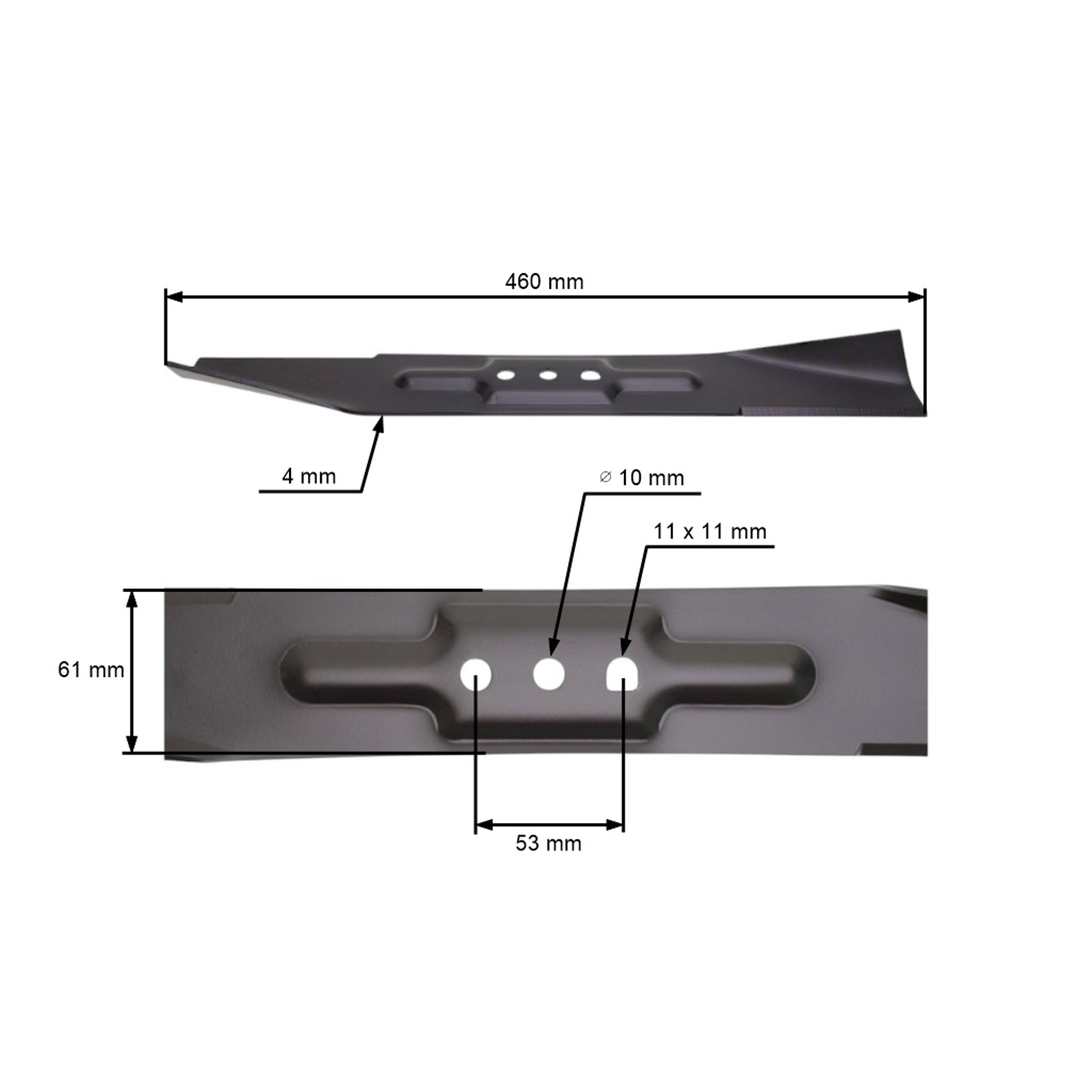 Žací nůž pro motorové sekačky Faworyt sanli 46 cm (63587020100A)