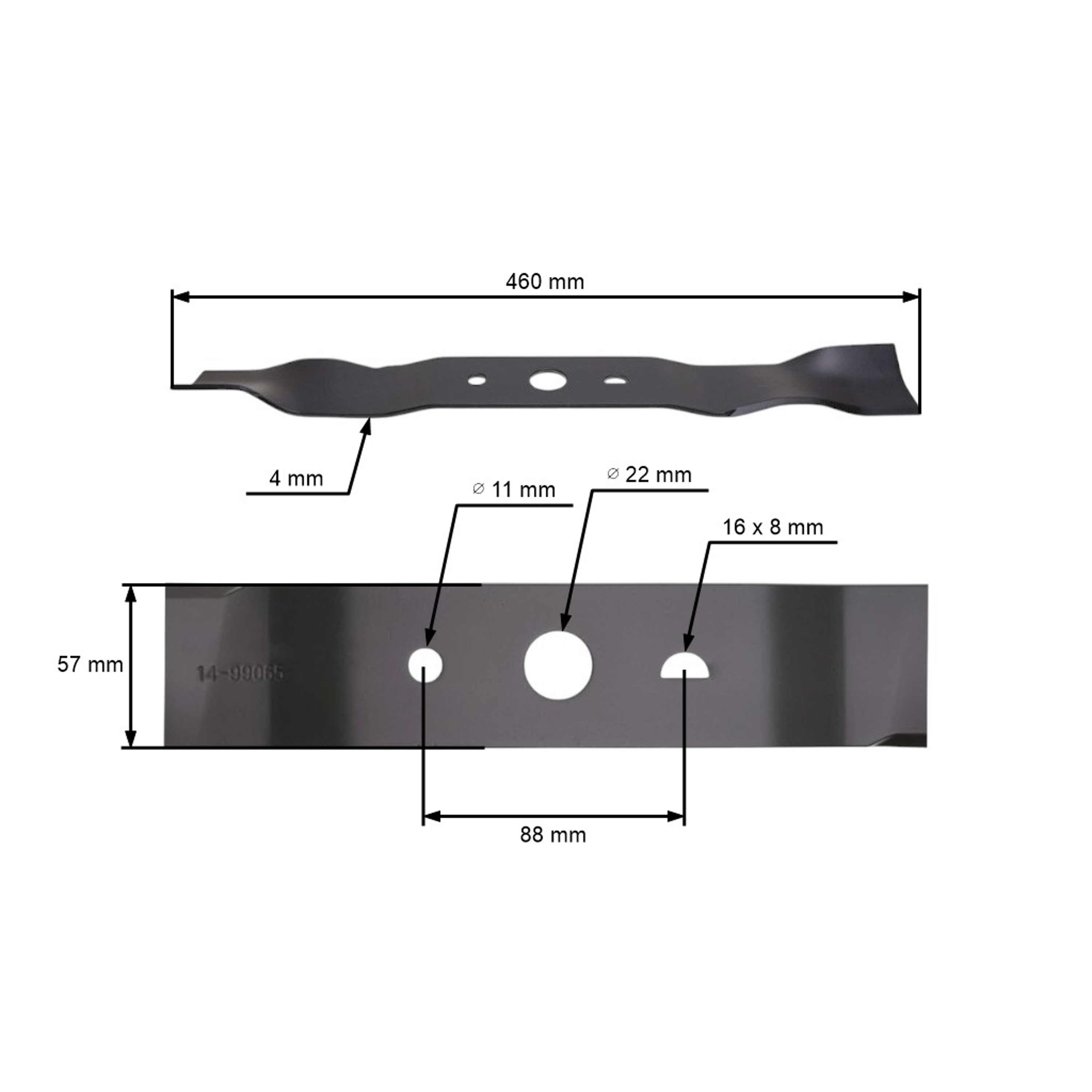Žací nůž pro motorové sekačky G-Force 46 cm (460206G)