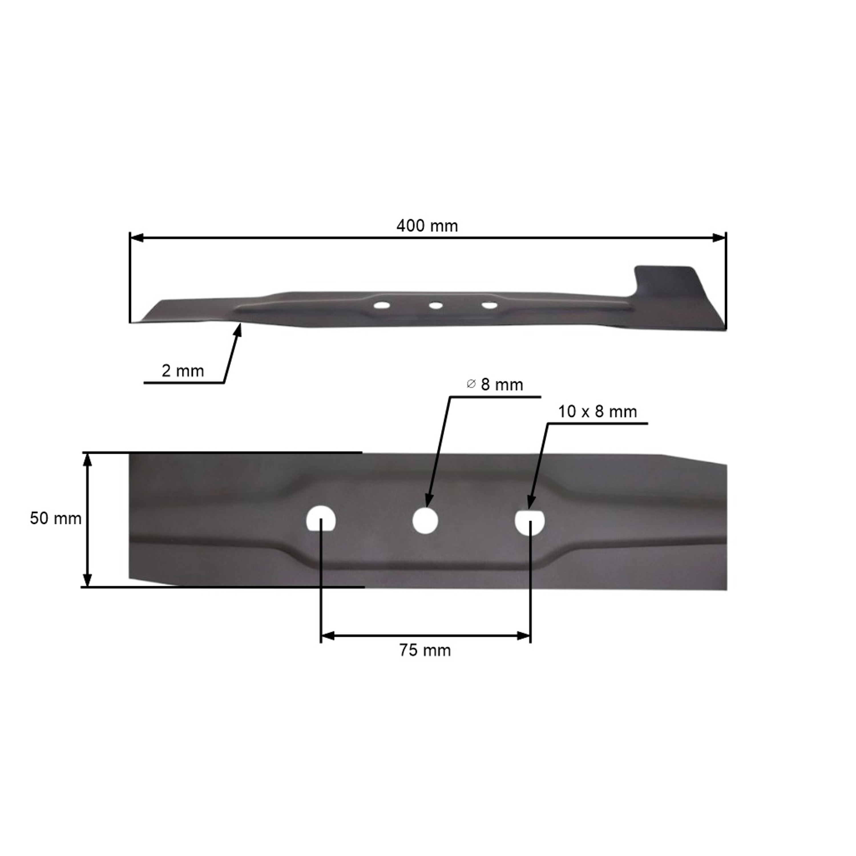 Žací nůž 40 cm pro elektrické sekačky Leroymerlin Sterwins 400-EP-3 (45267831, 263003135)