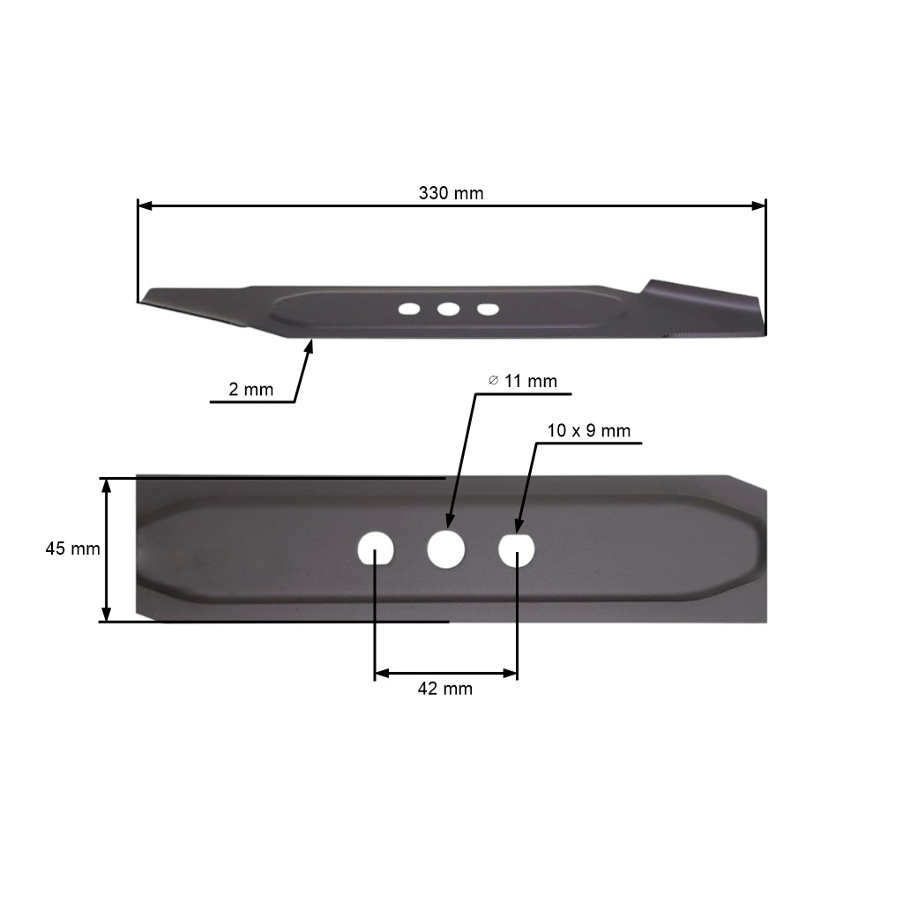 Žací nůž pro akumulátorové sekačky OBI Lux 33 cm