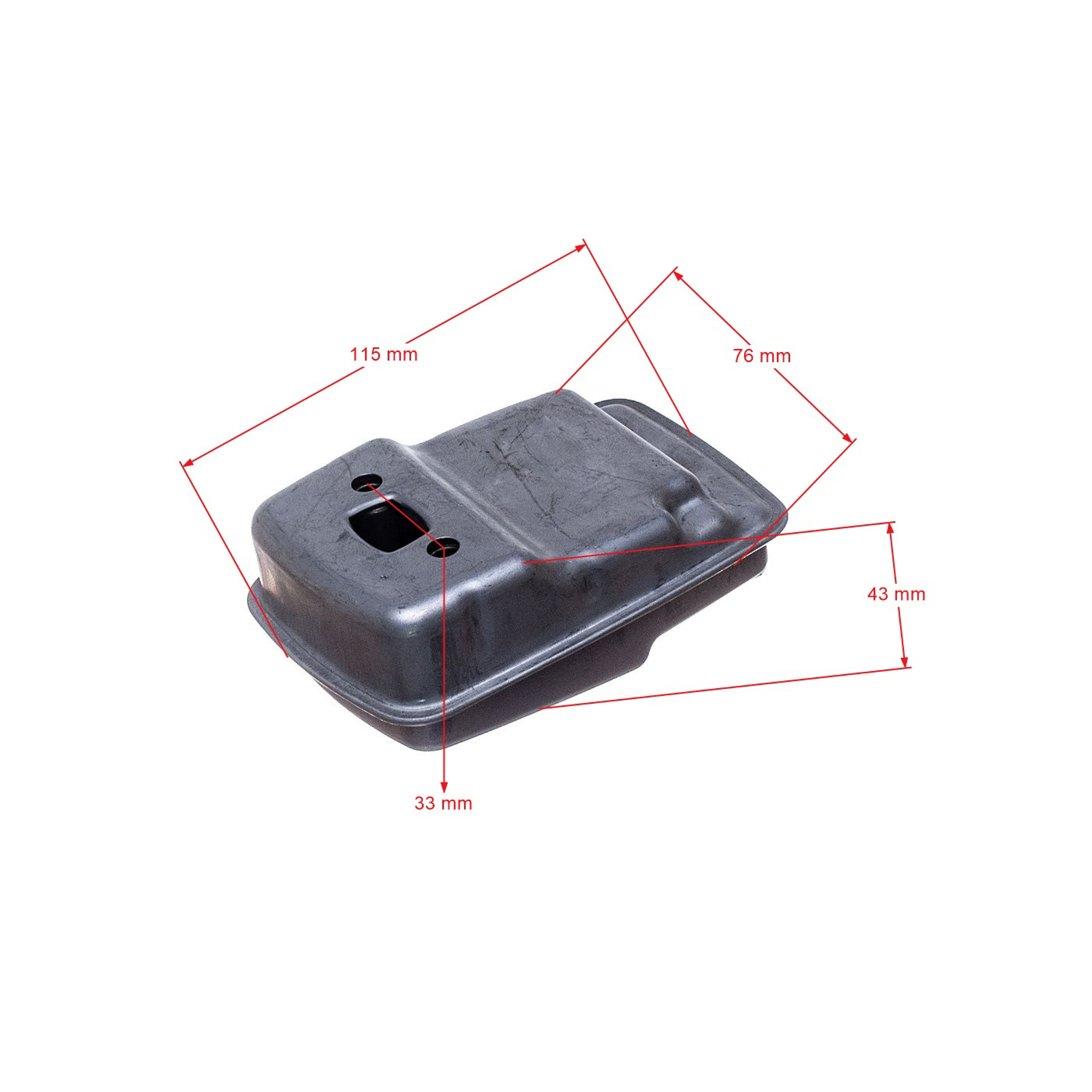 Výfuk pro křovinořezy Husqvarna 125R 125RJ 128R 128RJ 125C 125L 125LDX 128C Jonsered GT2126 BC2126 CC2126 (OEM 545057502 574031402 573031401)