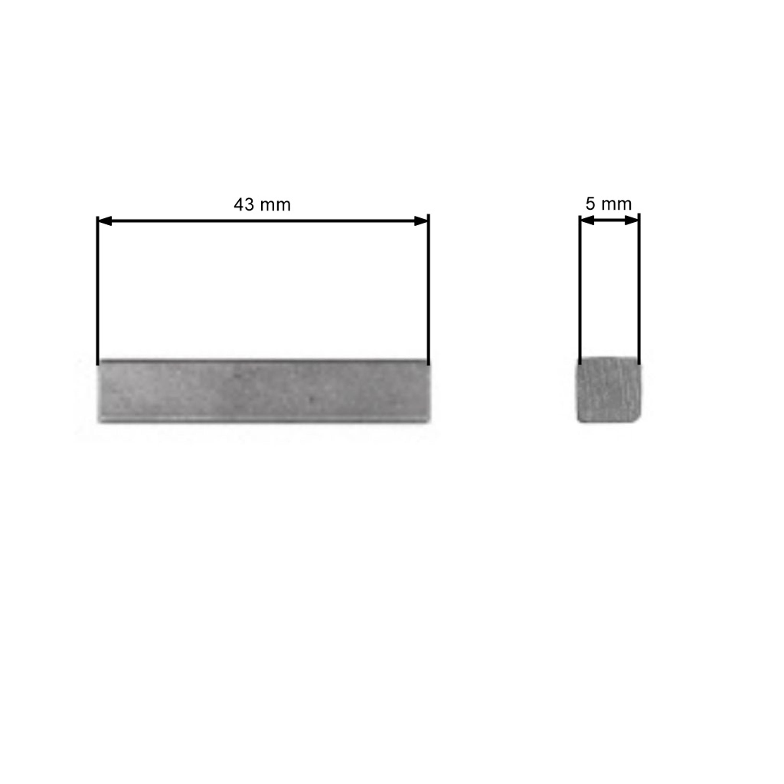 Univerzální klínek pro držáky žacích nožů 31,8 x 6,3 x 6,3 mm