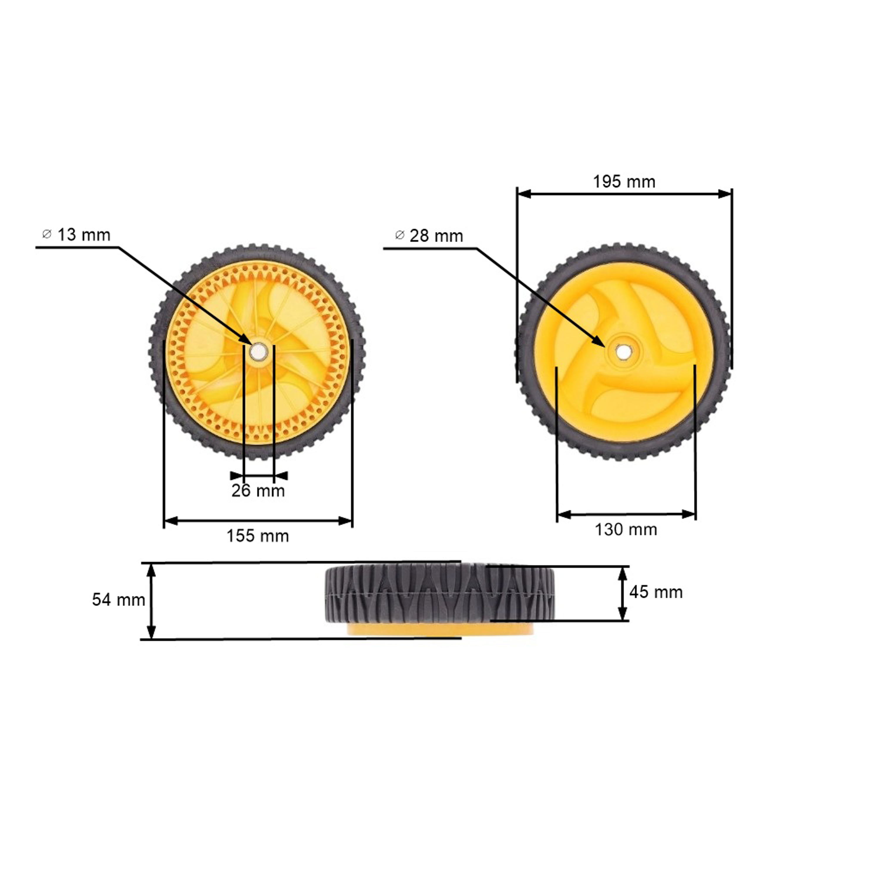 Hnací kolo pro motorové sekačky Husqvarna Partner Electrolux Craftsman McCulloch (OEM 532402936 583719401 532402567)