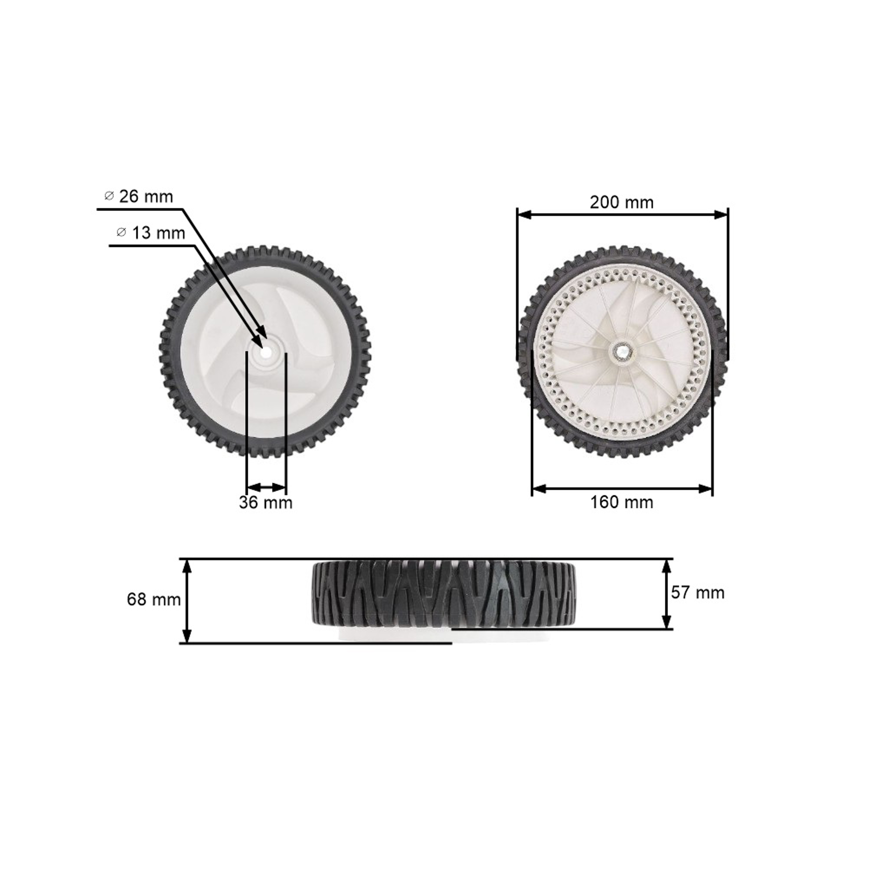 Hnací kolo pro motorové sekačky Husqvarna Partner Electrolux Craftsman McCulloch Poulan (OEM 194231x460 532402936 583719401)