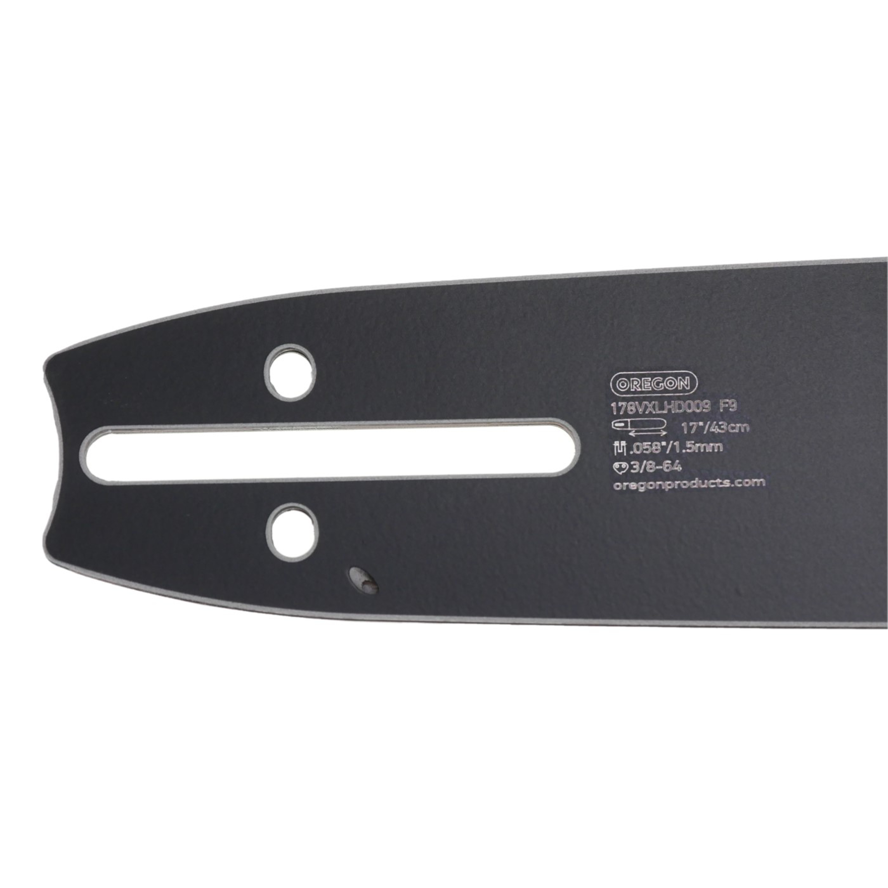 Oregon vodící lišta VERSACUT 17" (43 cm) 3/8" .058" (1,5 mm) pro Husqvarna 61 66 266 268 272 365 372XP 281 298 380 385 585 Solo 665 670 681 Jonsered 2077 2171 Dolmar PS6400 Shindaiwa 285 577 Makita DCS6400 DCS7301