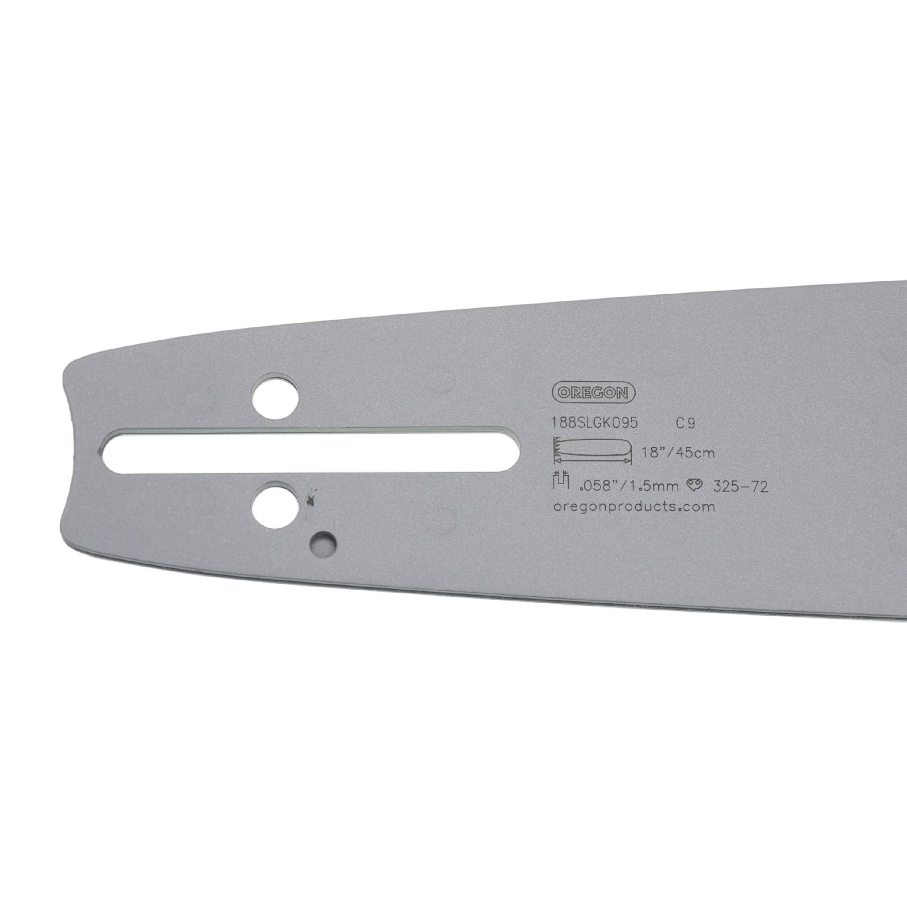 Oregon vodící lišta AdvanceCut 18" (45 cm) .325" .058" (1,5 mm) pro Husqvarna 36 45 55 136 154 254 257 262 345 346 357 435 445 460 Jonsered 2054 2152 2155 CS2149W Dolmar 109 111 112 116 Oleomac 938 946 947 952 962 Solo 639 644 650 665