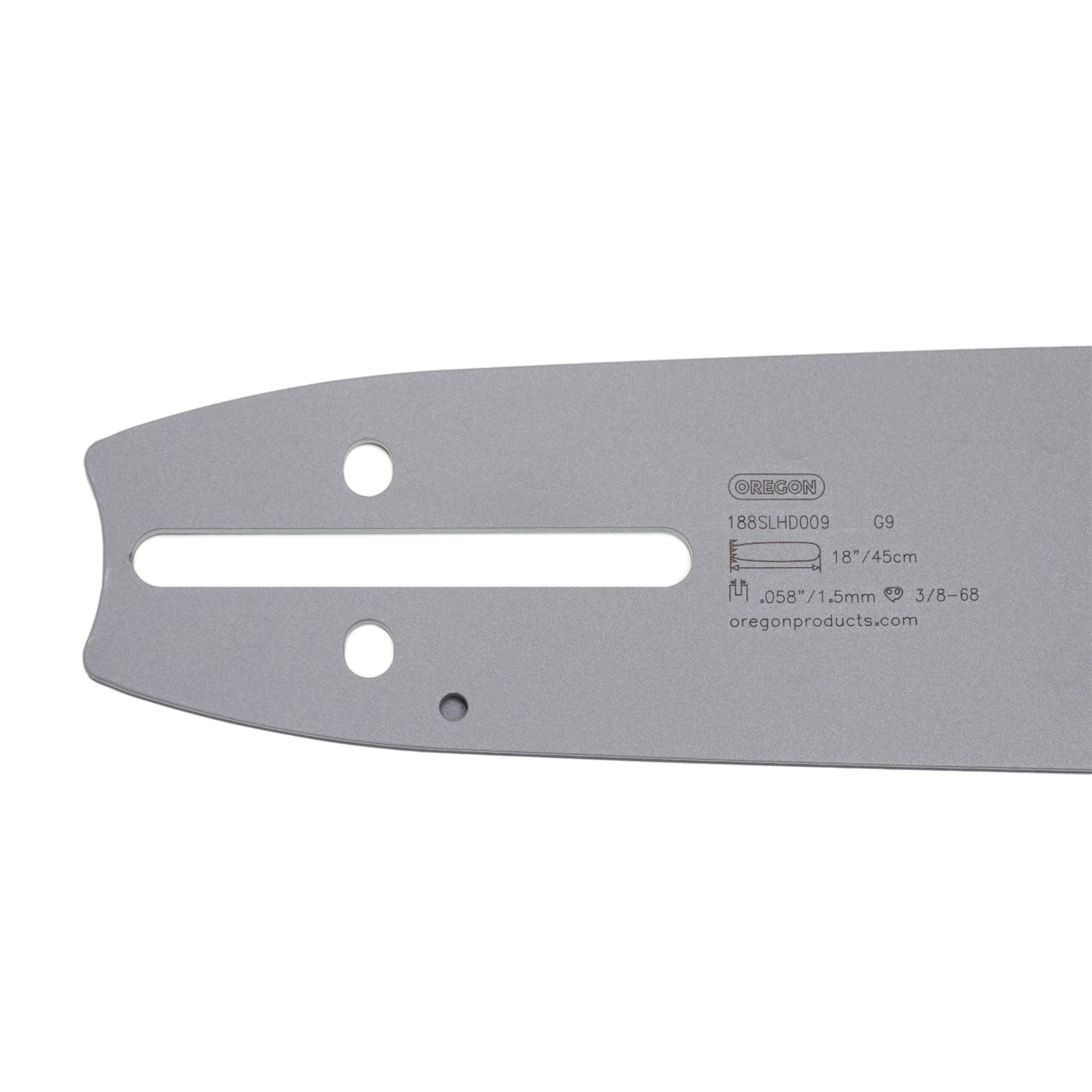 Oregon vodící lišta AdvanceCut HD 18" (45 cm) 3/8" .058" (1,5 mm) pro Husqvarna 61 66 266 268 272 365 372XP 281 298 380 385 585 Solo 665 670 681 Jonsered 2077 2171 Dolmar PS6400 Shindaiwa 285 577 Makita DCS6400 DCS7301