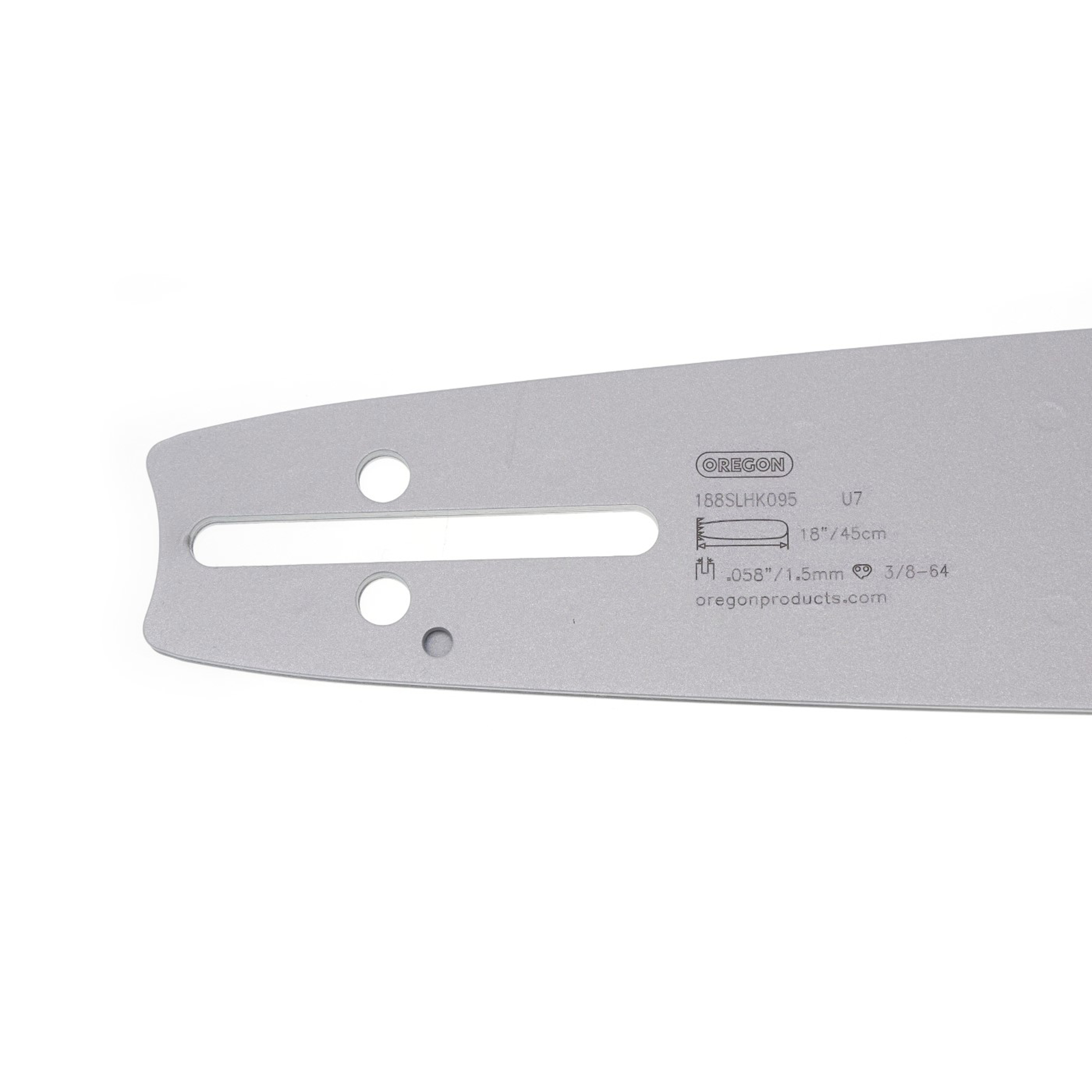 Oregon vodící lišta AdvanceCut 18" (45 cm) 3/8" .058" (1,5 mm) pro Husqvarna 36 45 55 136 154 254 257 262 345 346 357 435 445 460 Jonsered 2054 2152 2155 CS2149W Dolmar 109 111 112 116 Oleomac 938 946 947 952 962 Solo 639 644 650 665