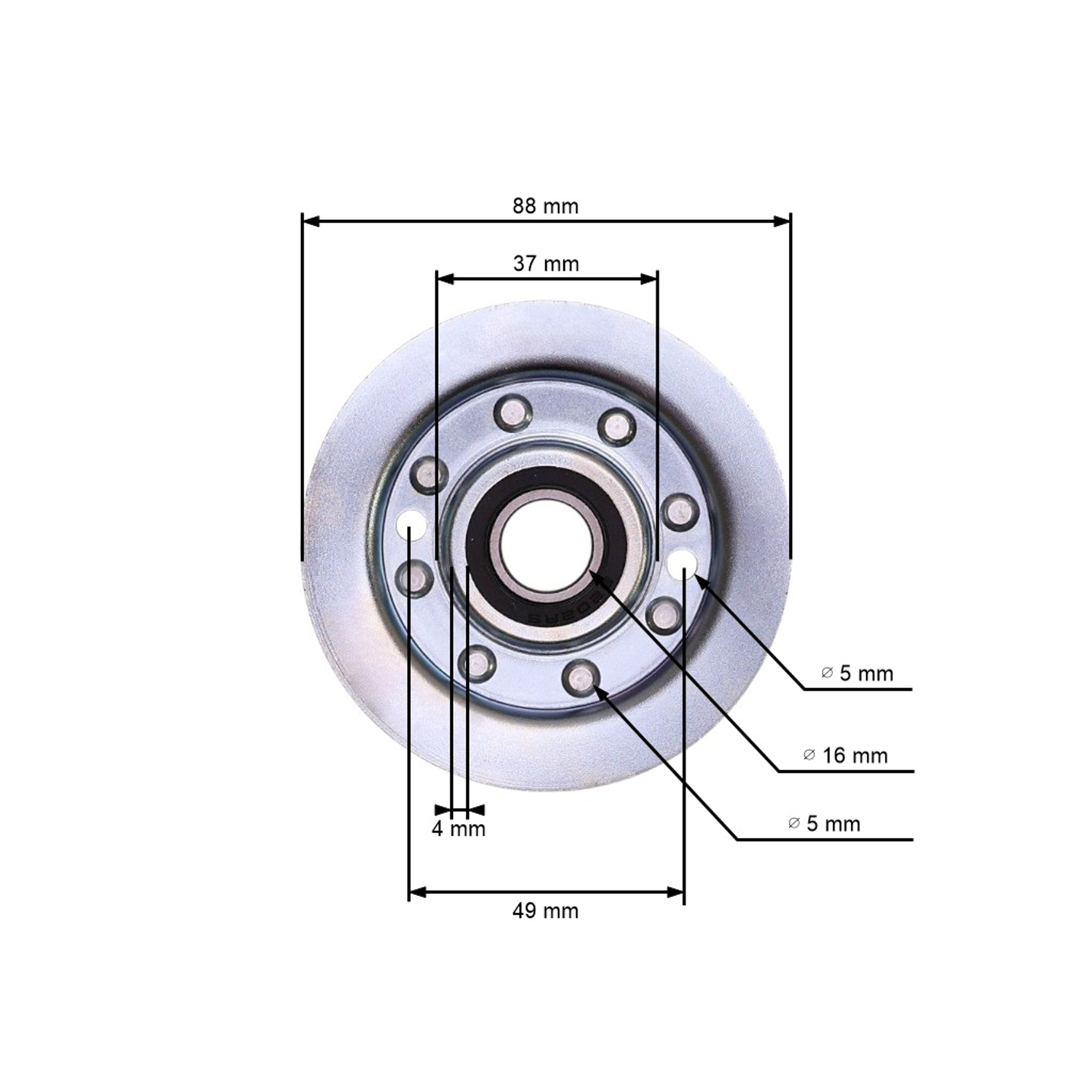 Napínací kladka klínového řemene pro zahradní traktory Castel Garden Stiga Honda AL-KO Husqvarna Solo (OEM 531005562 80256-Y09-003 G25601555E0 BCG2560155)