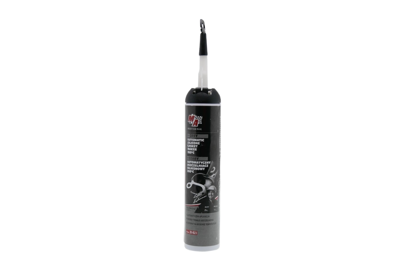 Silikonový tmel MA PROFESSIONAL šedý 200 ml do + 260°C pro Stihl 017 018 MS180 MS181 MS250 MS280 Husqvarna 136 137 141 435 Partner 351 371 391 420