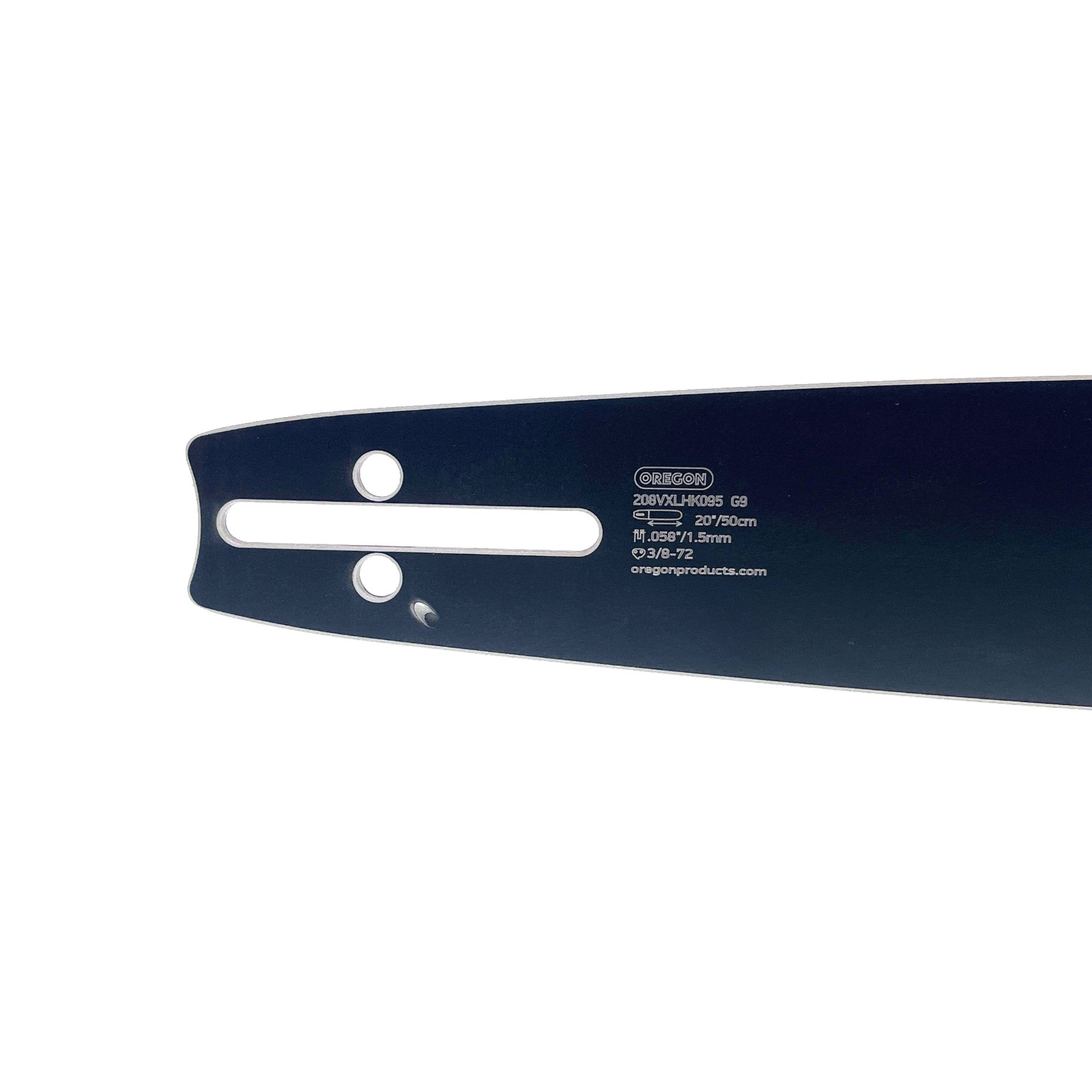 Oregon vodící lišta VERSACUT 20" (50 cm) 3/8" .058" (1,5 mm) pro Husqvarna 36 45 55 136 154 254 257 262 345 346 357 435 445 460 Jonsered 2054 2152 2155 CS2149W Dolmar 109 111 112 116 Oleomac 938 946 947 952 962 Solo 639 644 650 665