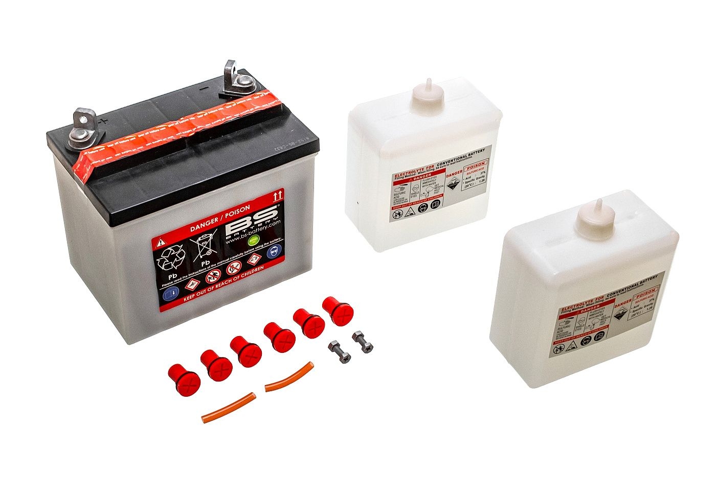 Akumulátor s kyselým elektrolytem rozměr 196 mm x 131 mm x 184 mm 12V 24Ah Pravý plus