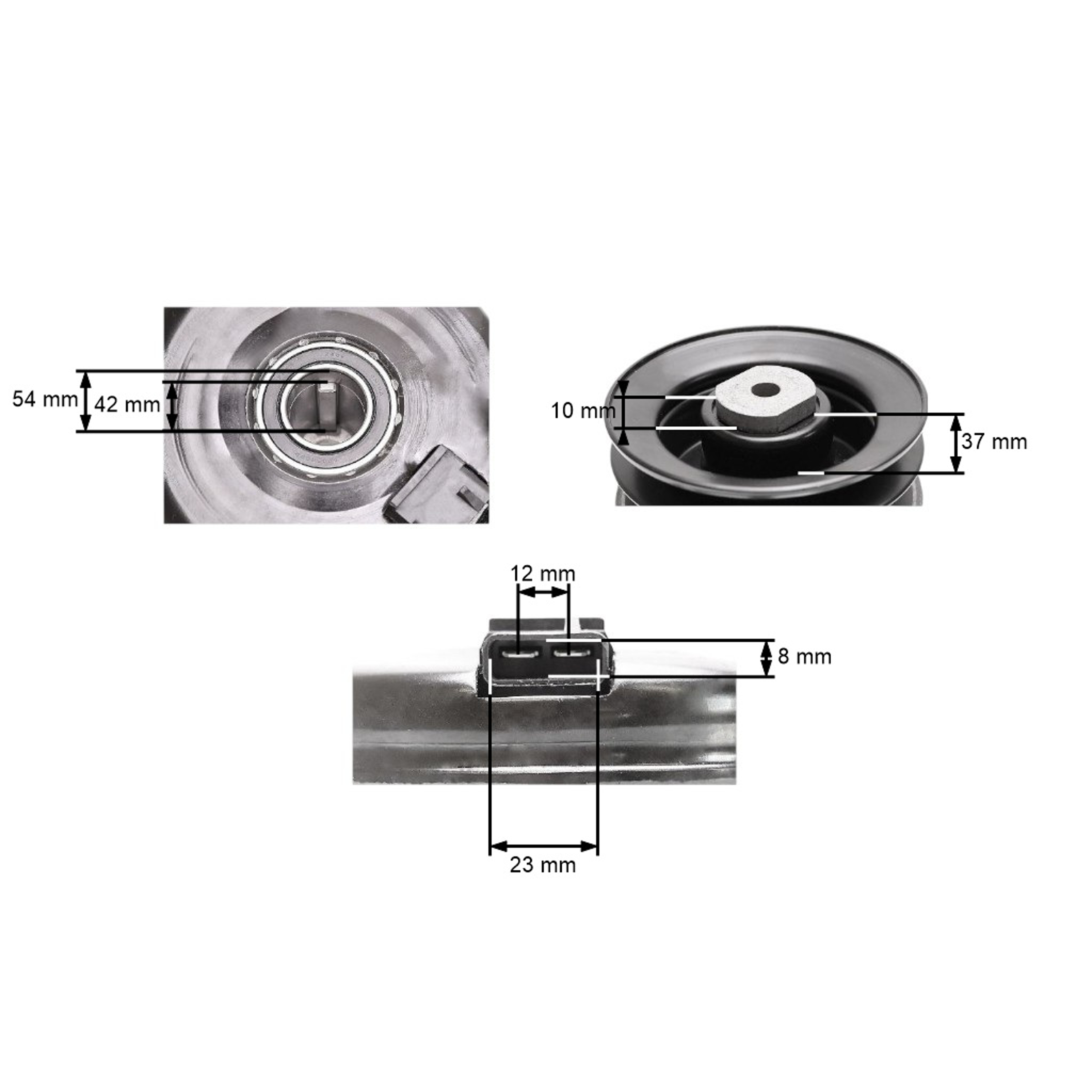Elektromagnetická spojka pro zahradní traktory AlkoT13 T15 T17 Castelgarden TC92 TC102 (OEM 464115 514876 118399061/0)