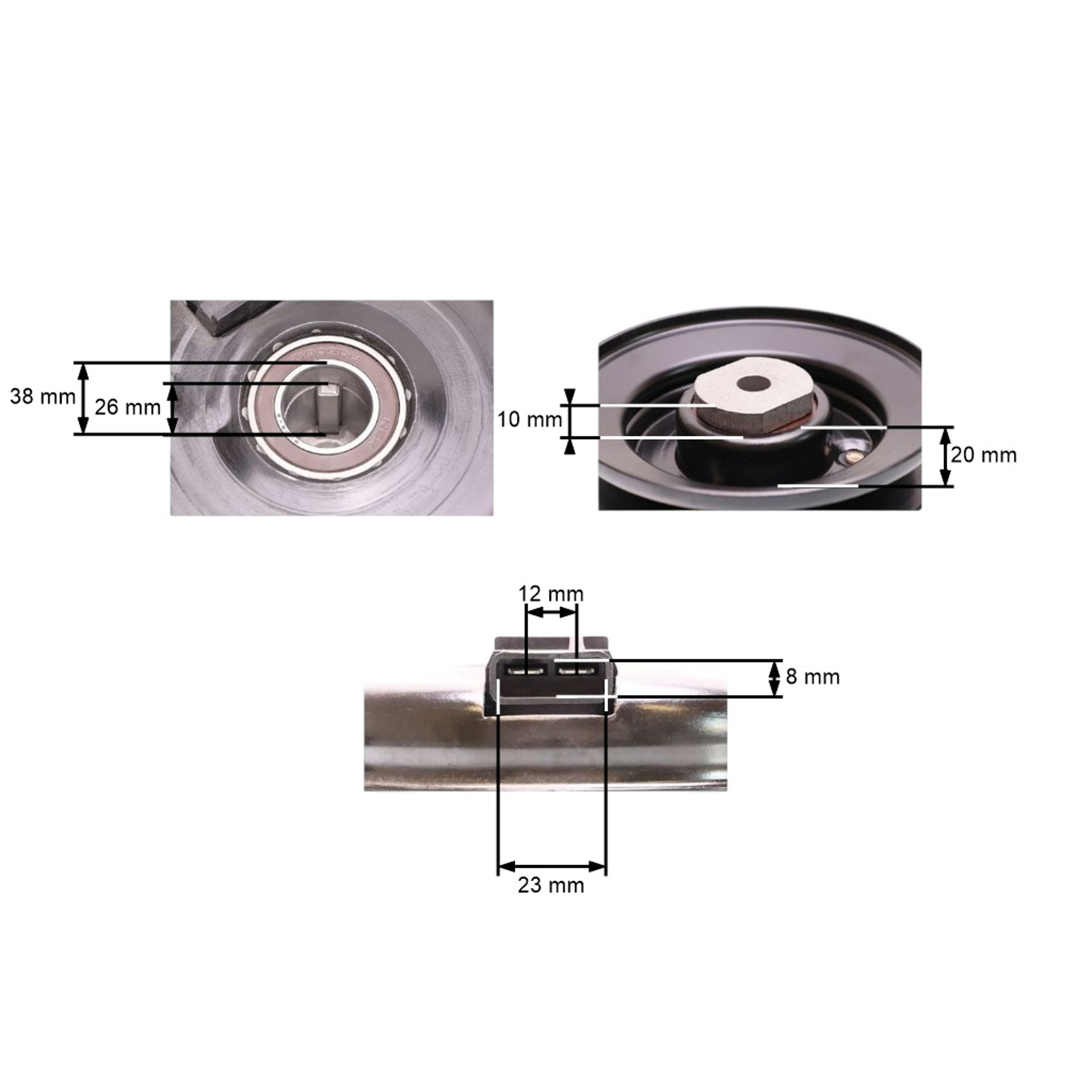 Elektromagnetická spojka pro zahradní traktory Husqvarna Jonsered Poulan AYP ROPER Castelgarden Etesia Honda Simplicity Stiga (OEM 532145028)