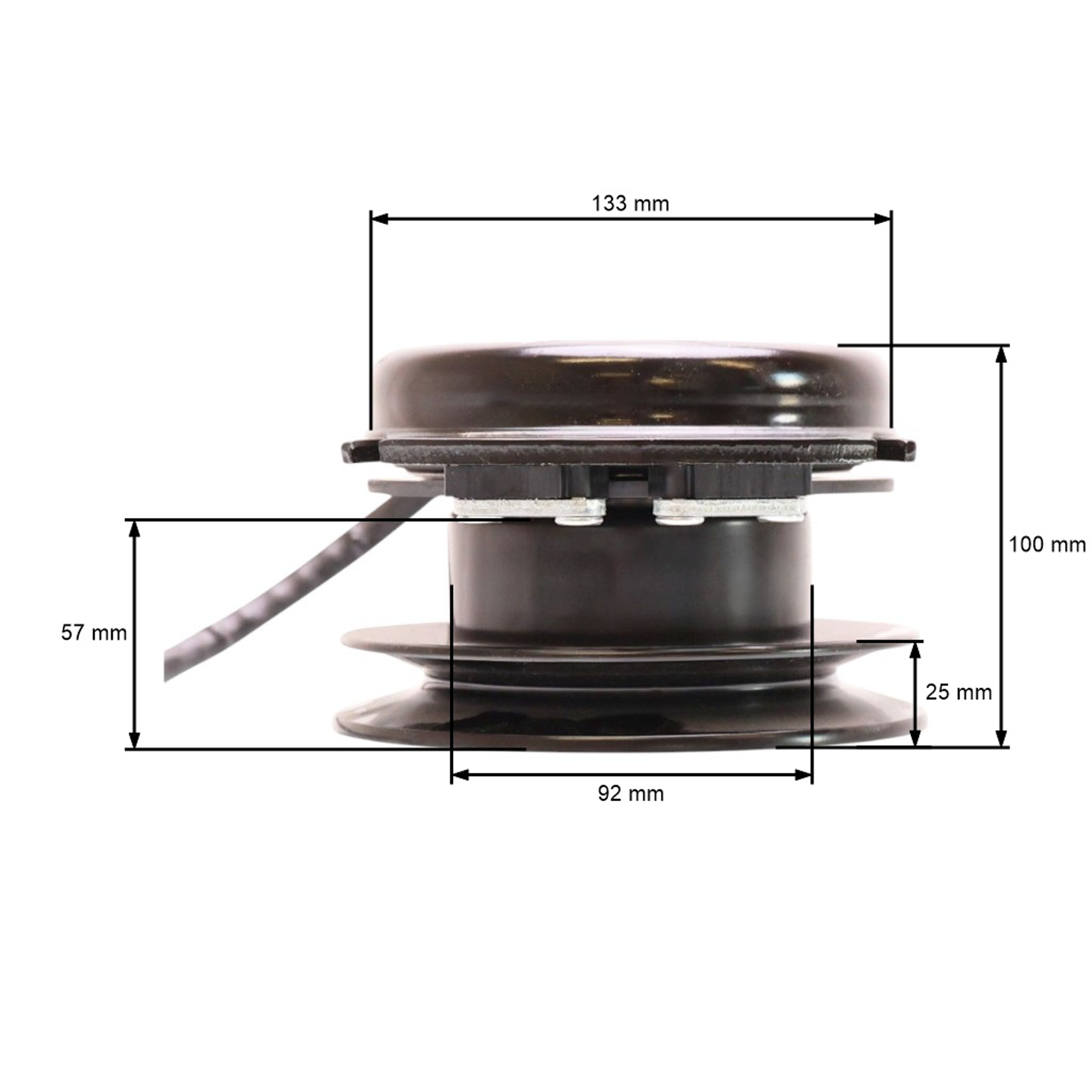 Elektromagnetická spojka pro zahradní traktory MTD 1440 1641 2182 LTX1042 CubCadet LT1040 LT1045 originální díl Warner (OEM 717-04163A 917-04163A 5217-32)