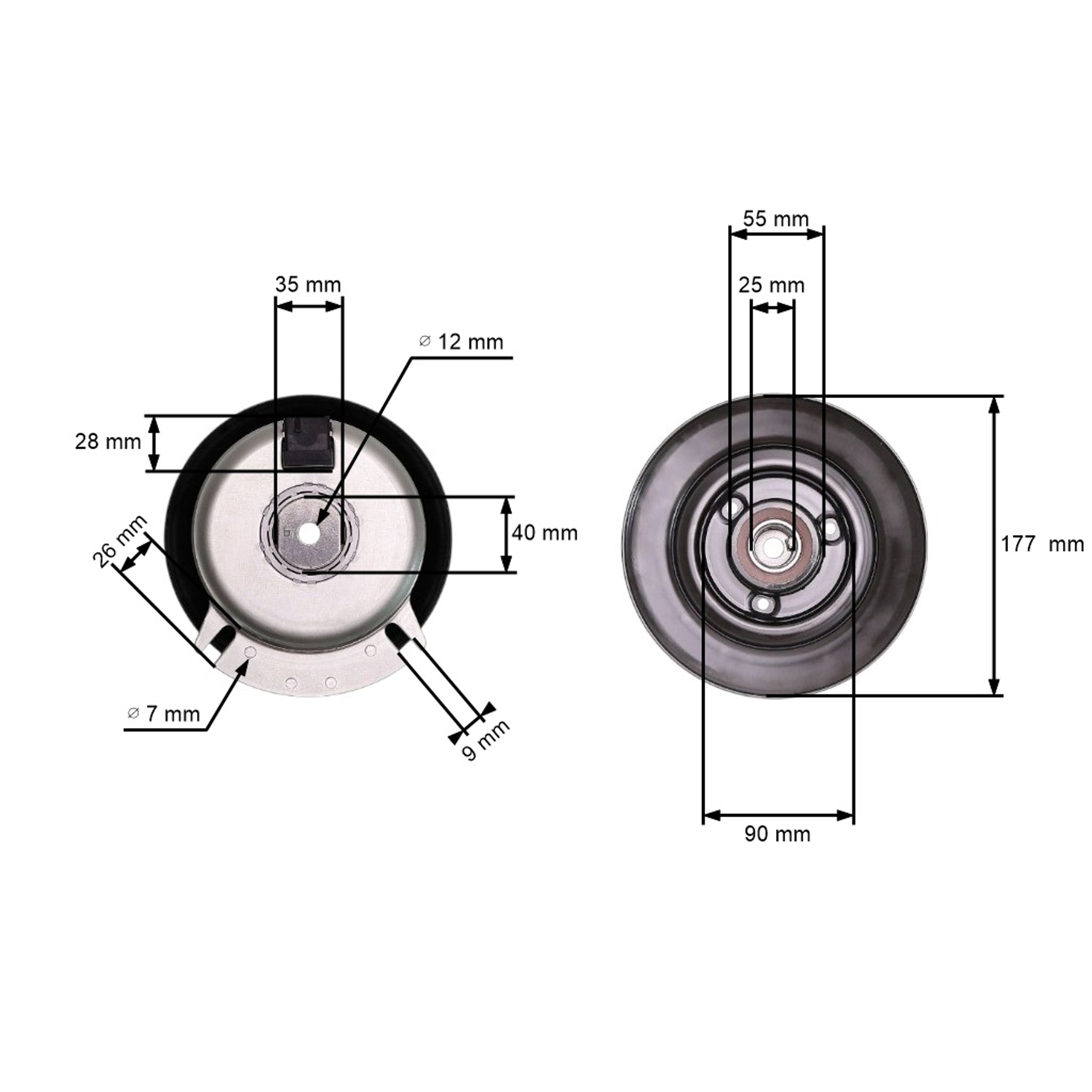 Elektromagnetická spojka pro zahradní traktory Castelgarden Stiga Estate 2084H 3084H Alpina BT84 (OEM 118399069/0 5217-63)