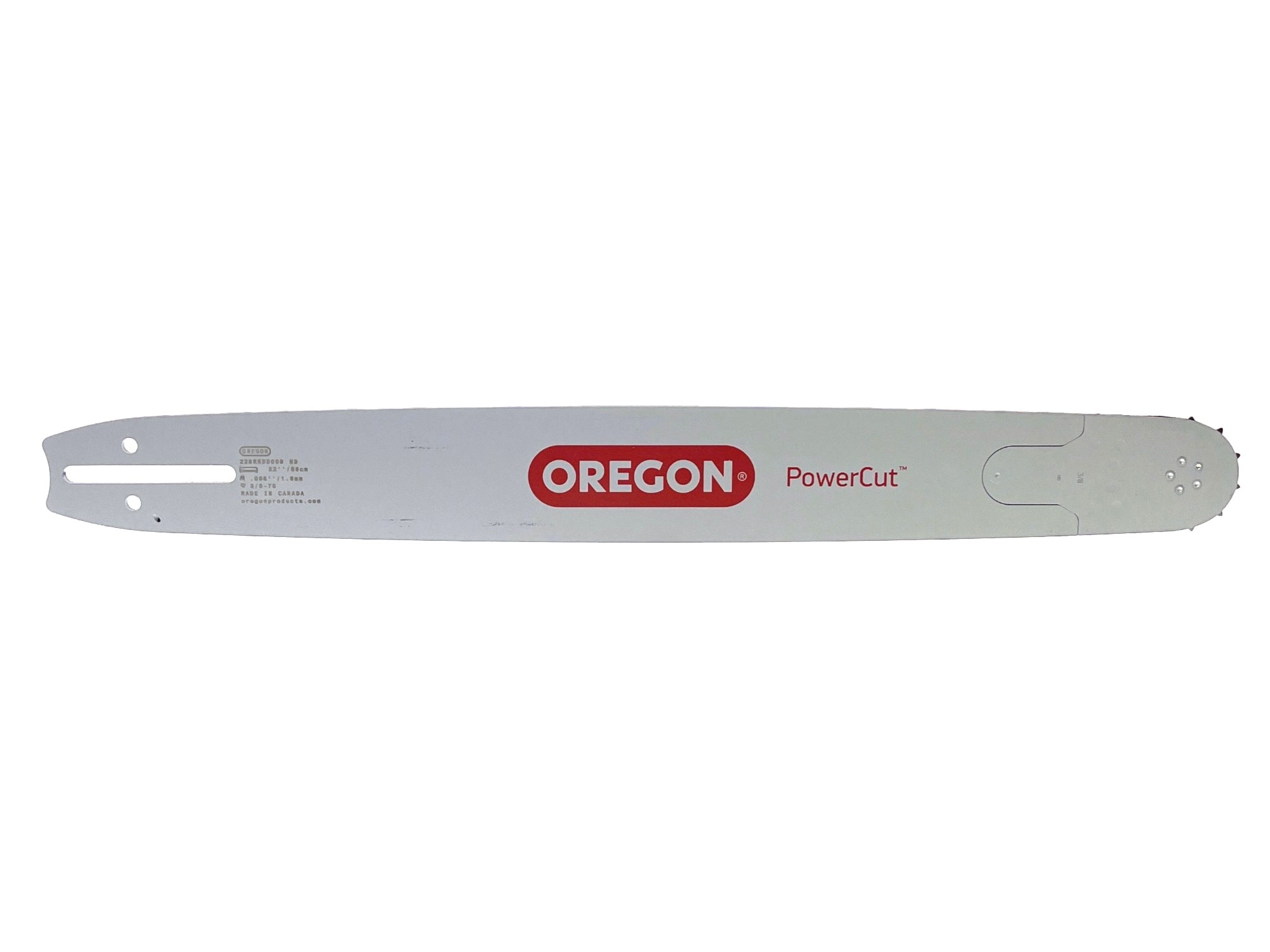 Oregon vodící lišta PowerCut 22" (55 cm) 3/8" .058" (1,5 mm) pro Husqvarna 61 66 266 268 272 365 372XP 281 298 380 385 585 Solo 665 670 681 Jonsered 2077 2171 Dolmar PS6400 Shindaiwa 285 577 Makita DCS6400 DCS7301