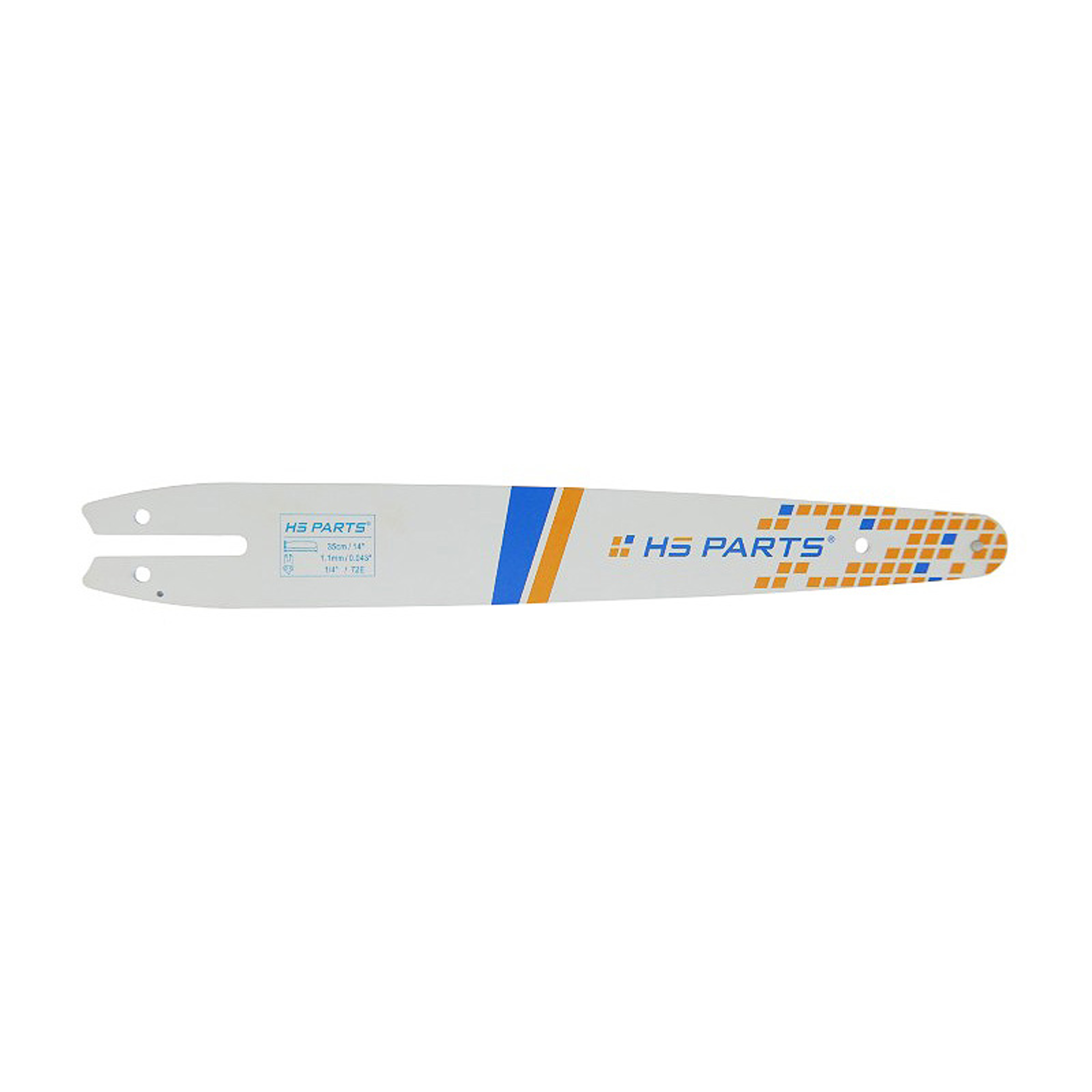 HS PARTS vodící lišta 14" (35 cm) 1/4" .043" (1,1 mm) pro Stihl 017 018 MS170 MS180 MS MS150 MS150T MS151T MS193T MS194T MSA60 MSA70 MSA120 MSA160 MSA200 HT100 HT101 HT130 HT131 HT56 HTE60