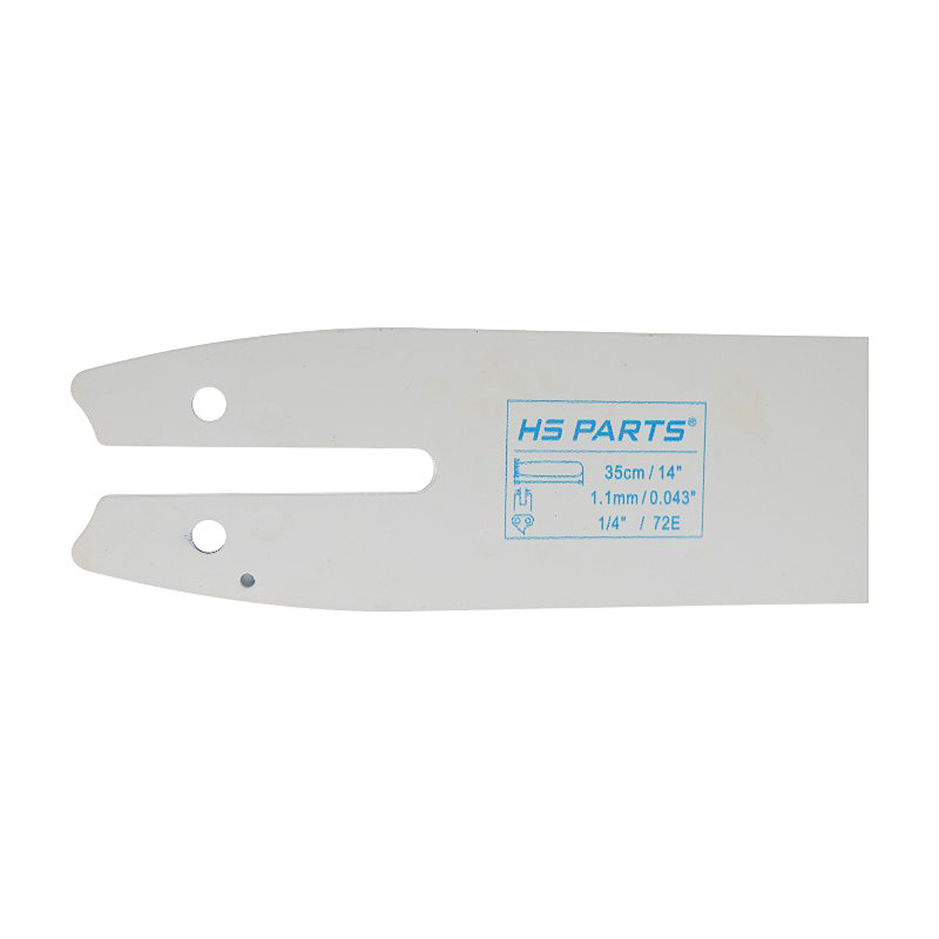 HS PARTS vodící lišta 14" (35 cm) 1/4" .043" (1,1 mm) pro Stihl 017 018 MS170 MS180 MS MS150 MS150T MS151T MS193T MS194T MSA60 MSA70 MSA120 MSA160 MSA200 HT100 HT101 HT130 HT131 HT56 HTE60