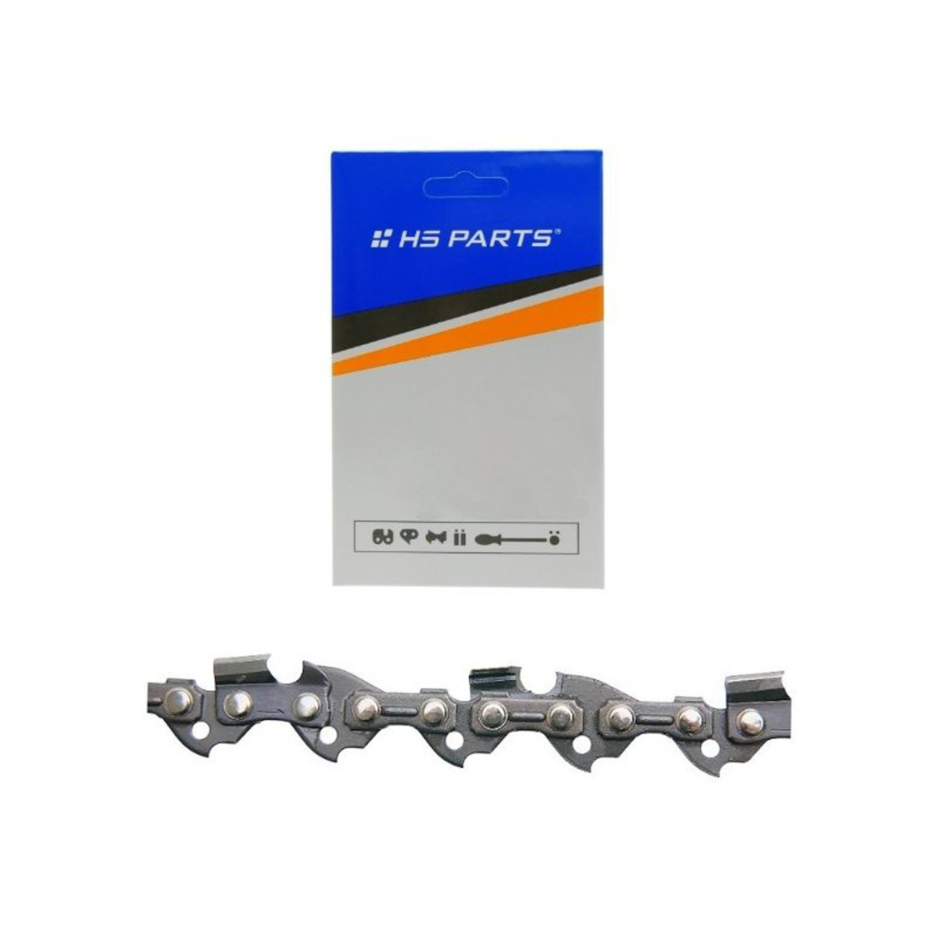 HS PARTS pilový řetěz 3/8" .043" (1,1 mm) 56 článků kulatý zub pro akumulátorové pily
