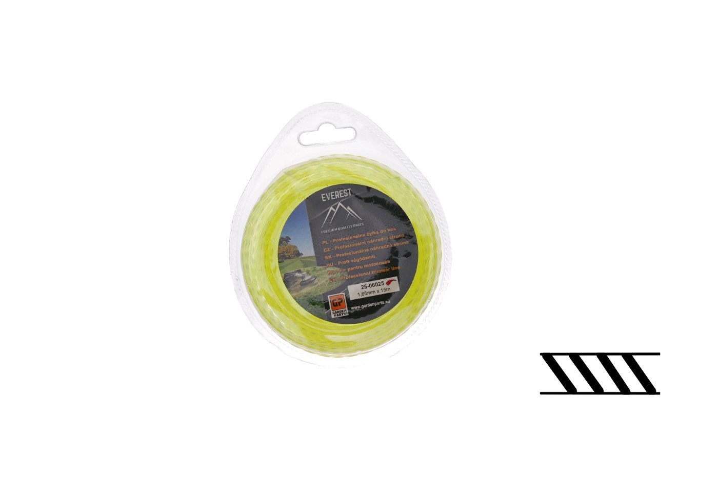 Žací struna průměr 1,65 mm délka balení 15 m profil twist pro křovinořezy a vyžínače